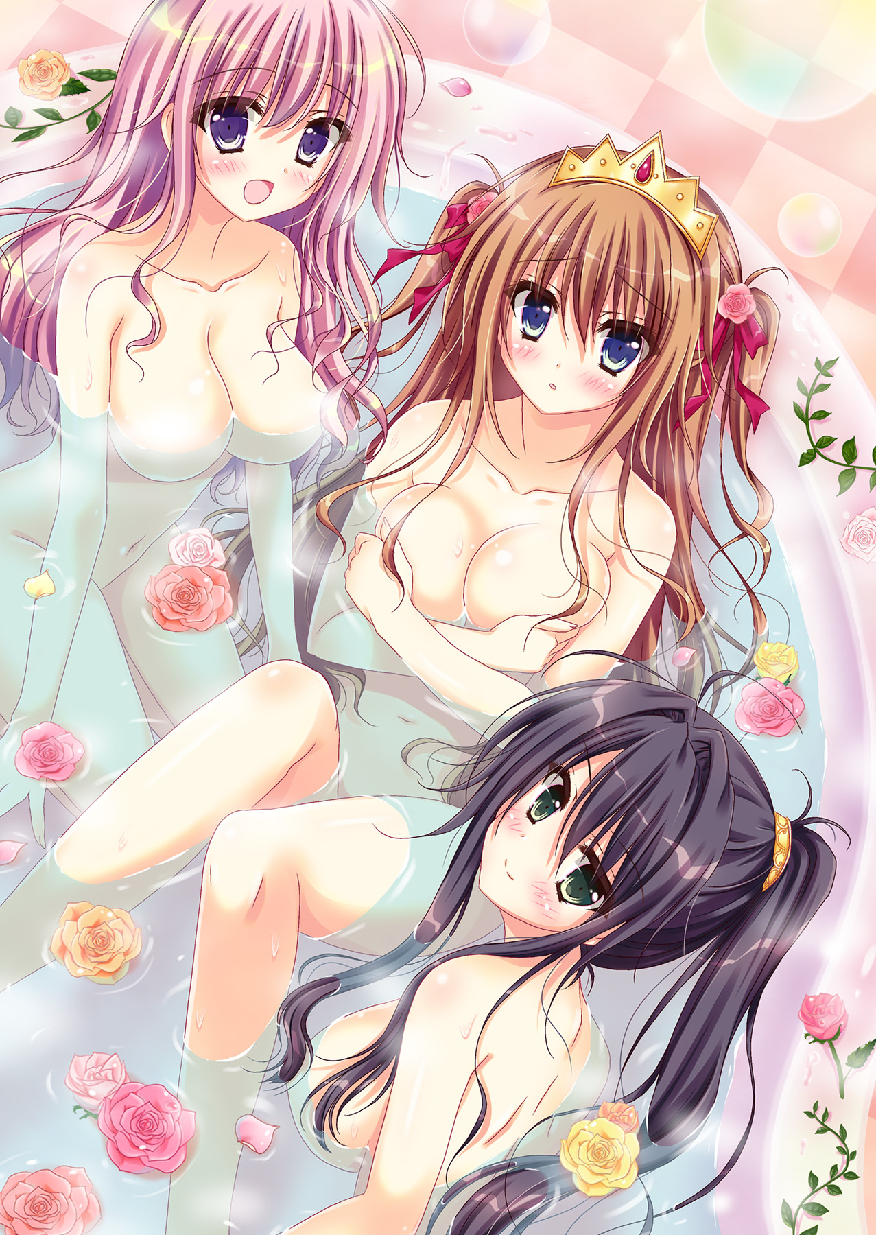 Harem Ou ni Ore ha Naru! Triple Bishoujo wo Ero Rouraku page 2 full