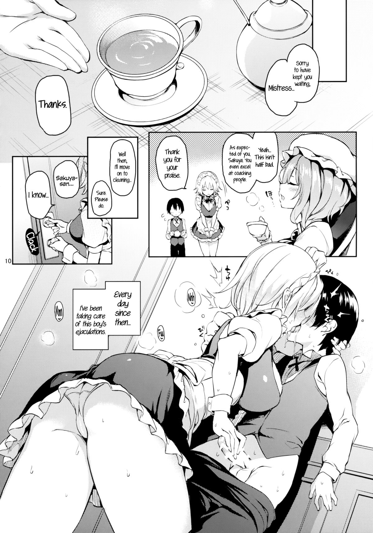 Shasei Kanri Shite Kudasai Sakuya-san! | Take Care of My Ejaculations Please, Sakuya-san! page 9 full