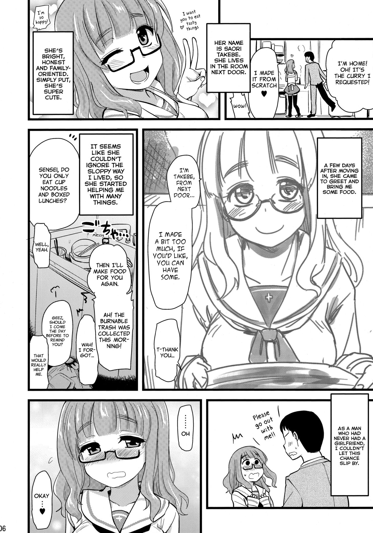 Takebe Saori-chan to iu Kanojo ga Dekita hanashi. page 5 full