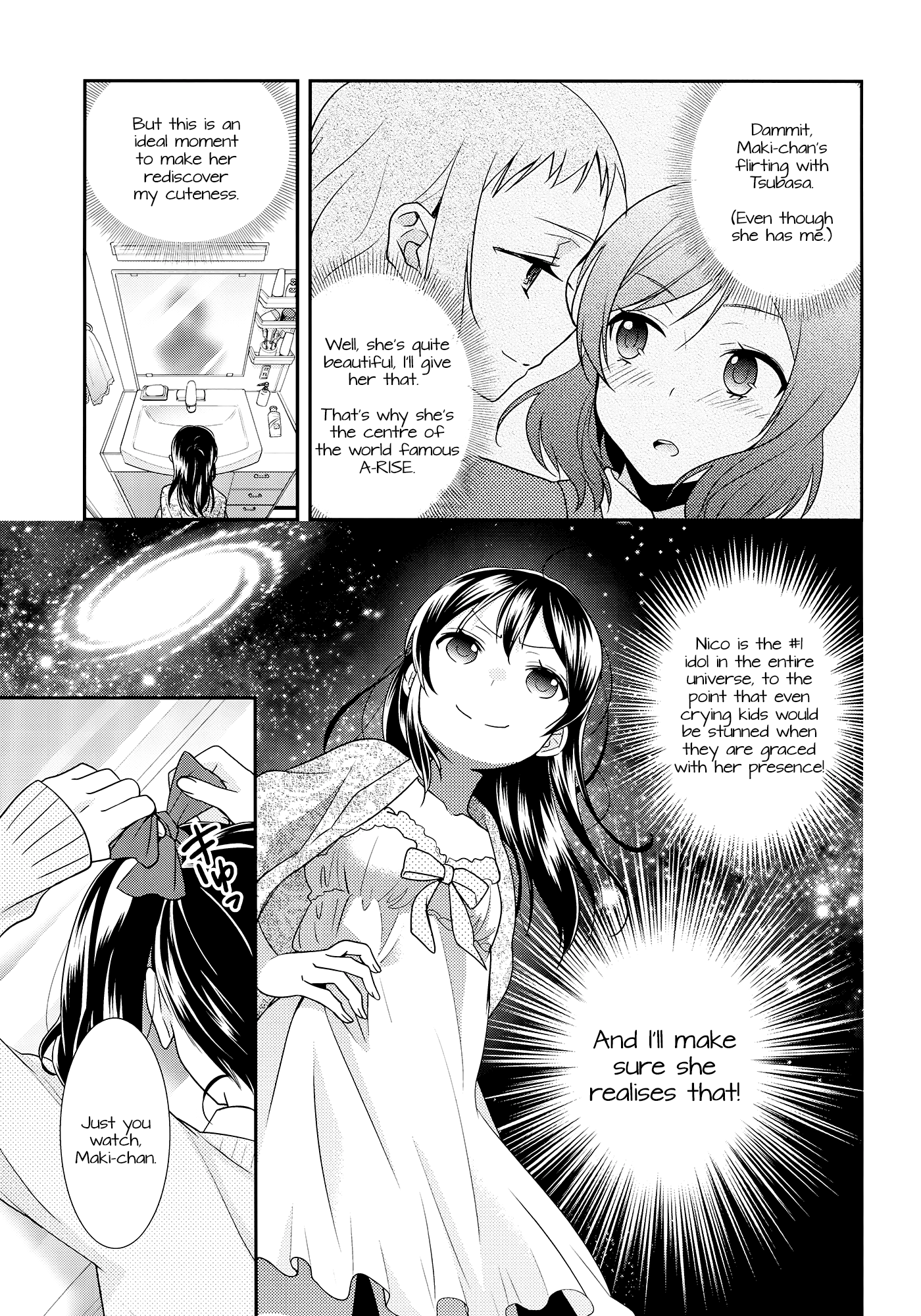 Uchuu No.1 Idol Nico-nii ga Choro Sugi Maki-chan ni Okoru no wa Atarimae desu. page 6 full