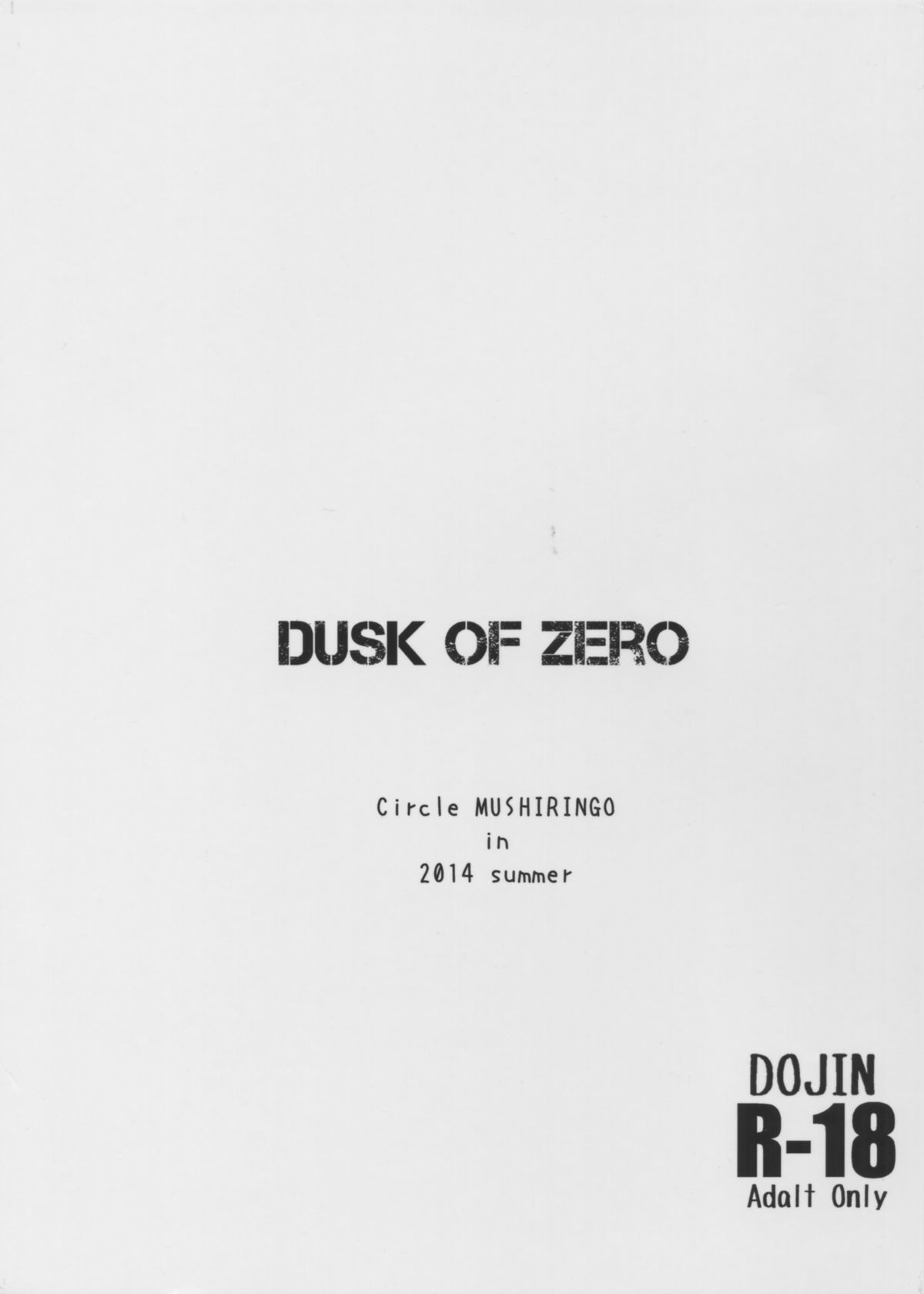 DUSK OF ZERO page 2 full