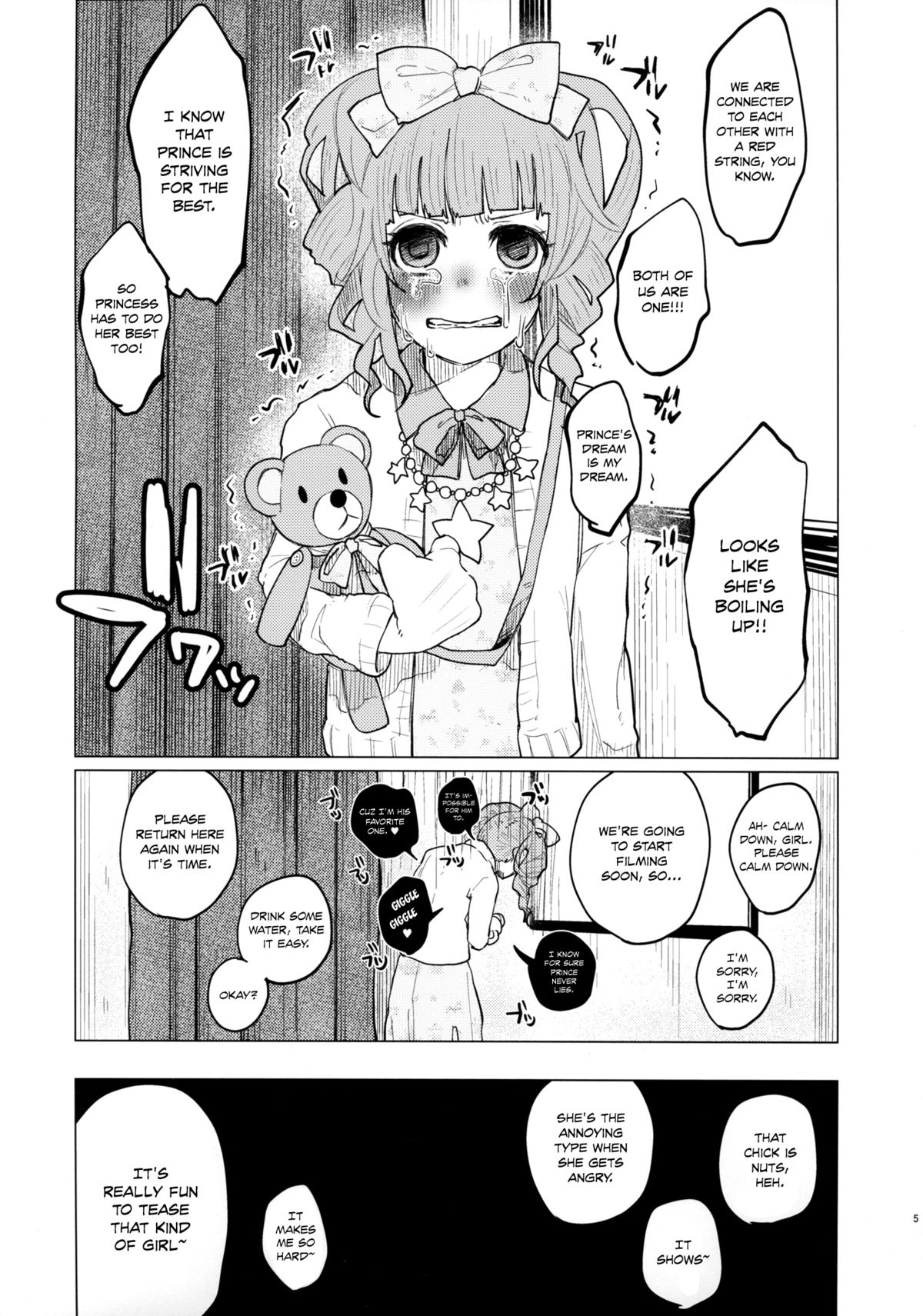 Menhera Hosukyou Bokobokorin! | Beating Up a Mental Host Club Frequenter Chick! page 5 full