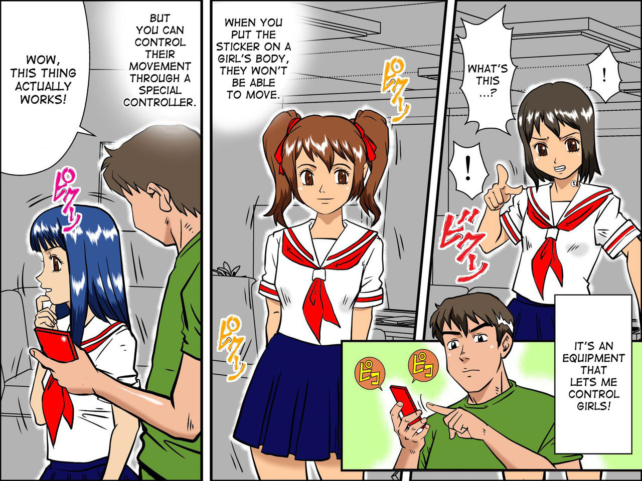 Rajikon Girl ~ Seal o Hatte Joshi o Omoi no Mamani Control | Remote Control Girl~ Put on the Sticker and Control any Girl you like! page 6 full