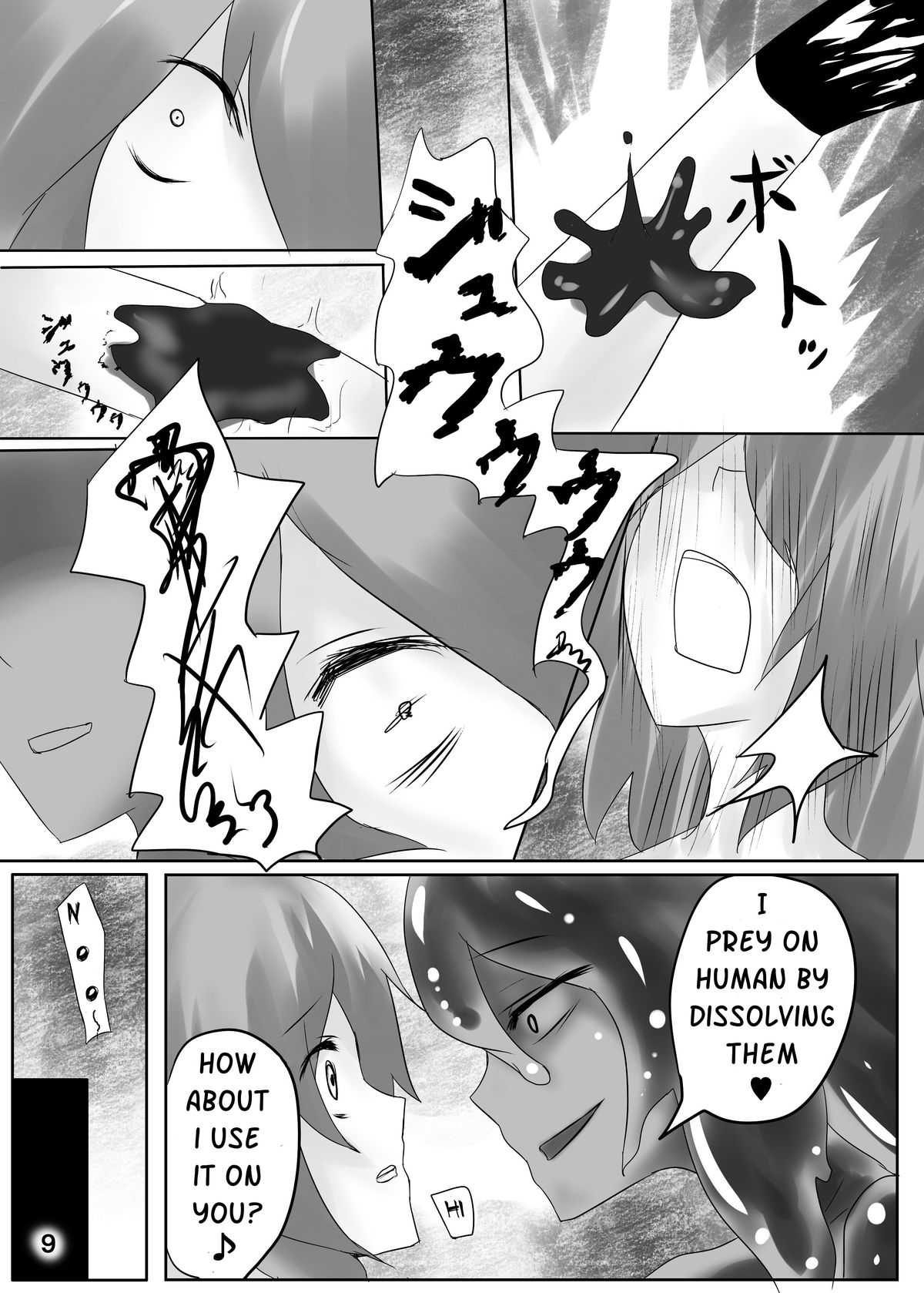 Jingai Lez Rape -Slime Hen- | Jingai Lez Rape -Slime story- page 10 full