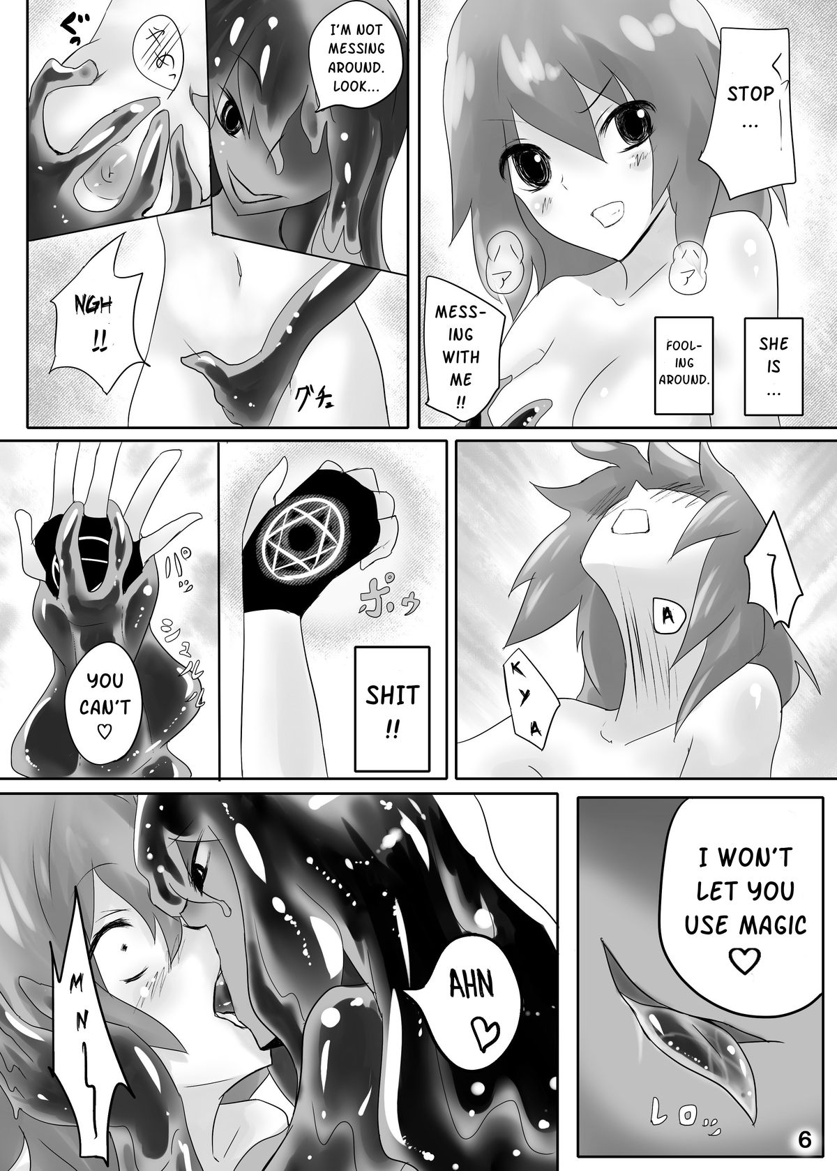 Jingai Lez Rape -Slime Hen- | Jingai Lez Rape -Slime story- page 7 full