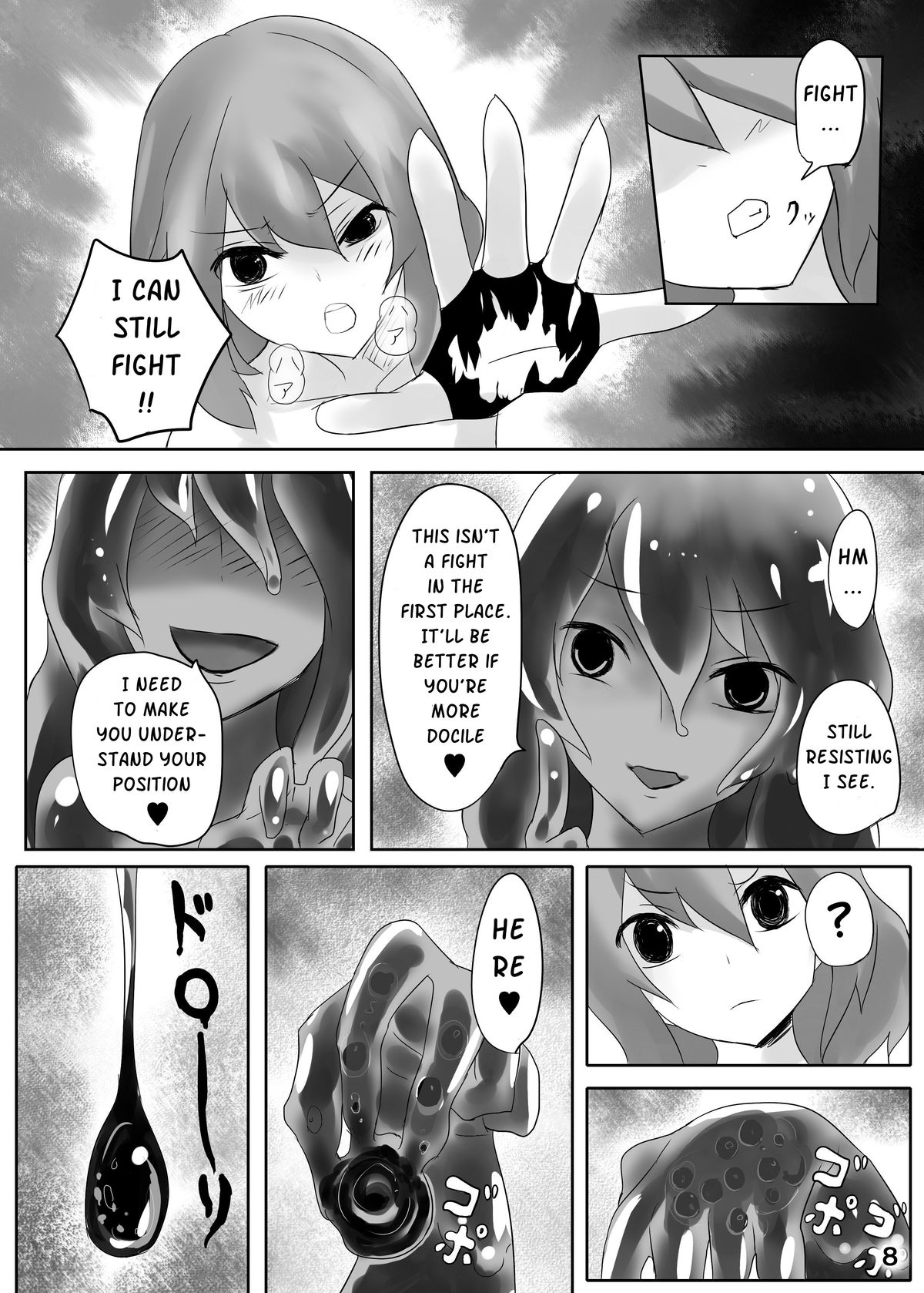 Jingai Lez Rape -Slime Hen- | Jingai Lez Rape -Slime story- page 9 full