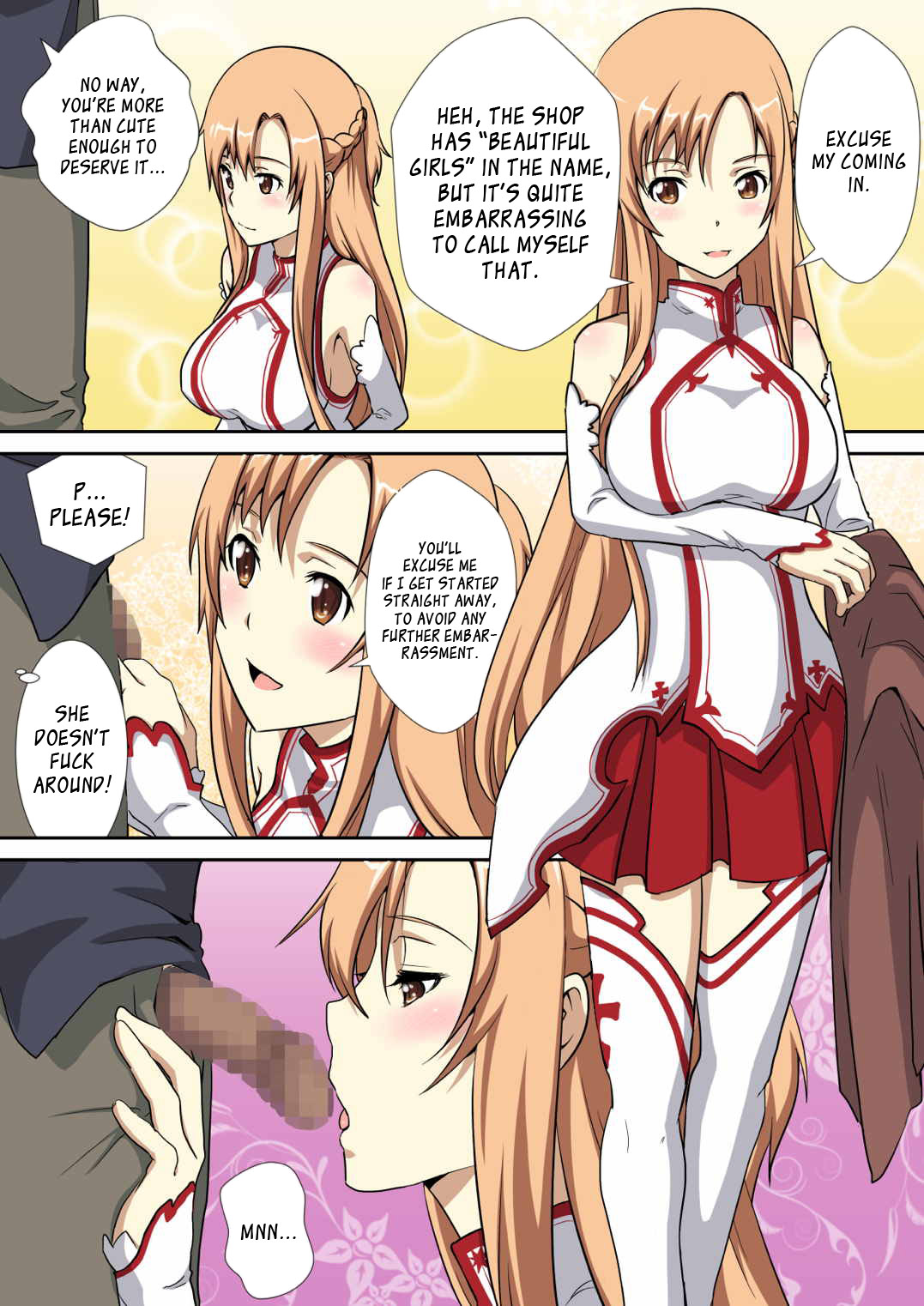 Deliheal Bishoujo Kouryaku Gumi Asuna desu | Asuna, the Escort from the Beautiful Girls Walkthrough Company   =SNP= page 4 full