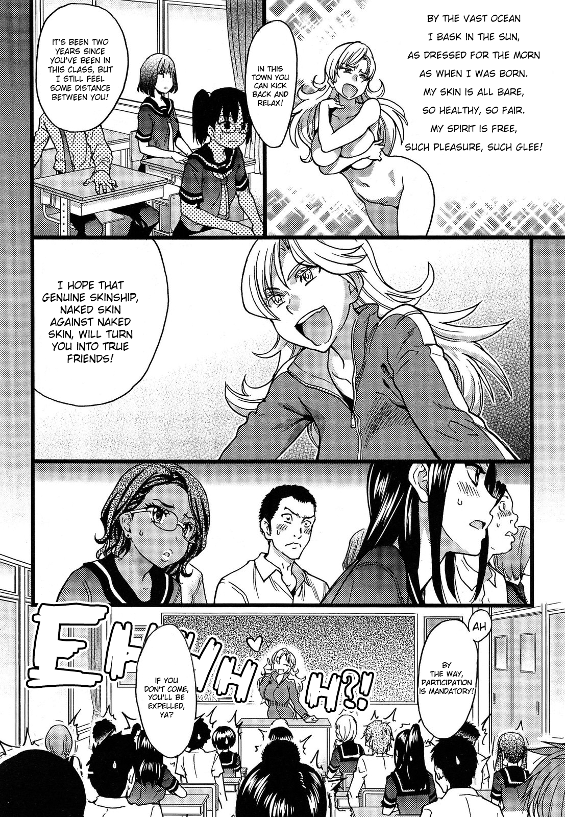 Nudist Beach ni Syuugaku Ryokoude!! Ch. 1-9 page 7 full