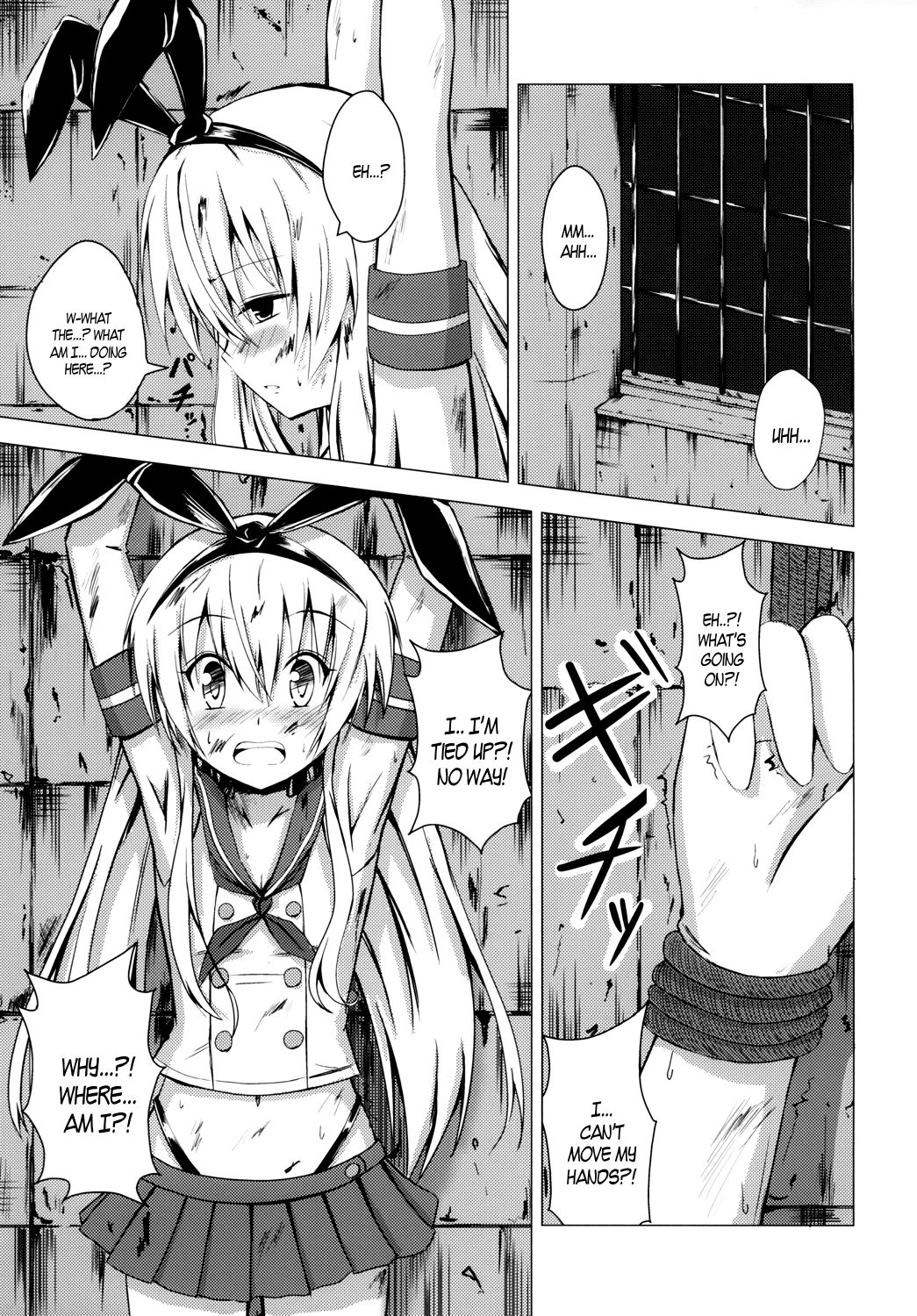 Kuubo Wo-Kyuu-chan no Shimakaze Yuri Dorei Choukyou 1 | Standard Carrier Wo-Class Shimakaze's Yuri Slave Training 1 page 2 full