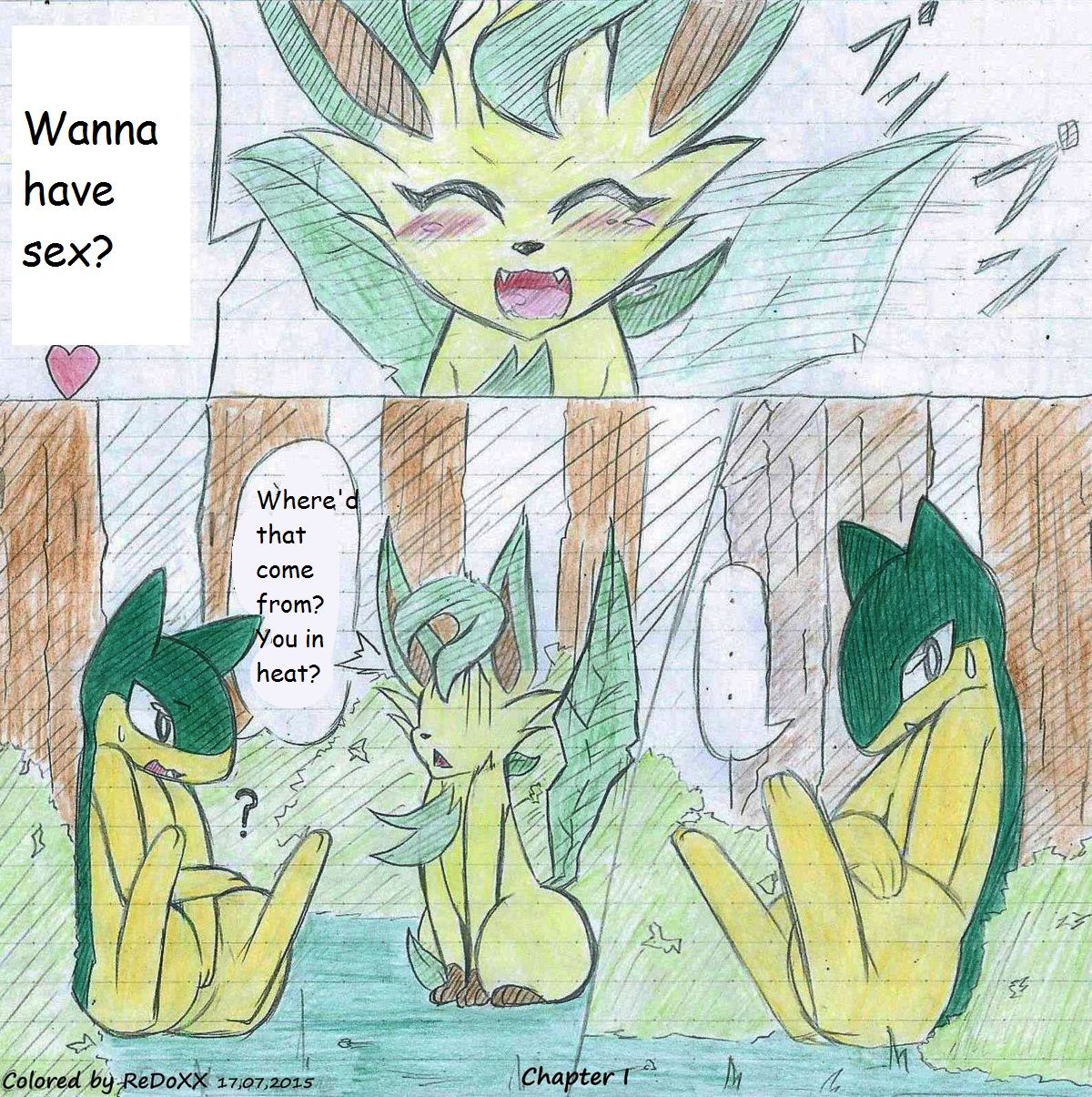 Leafeon X Quilava page 1 full