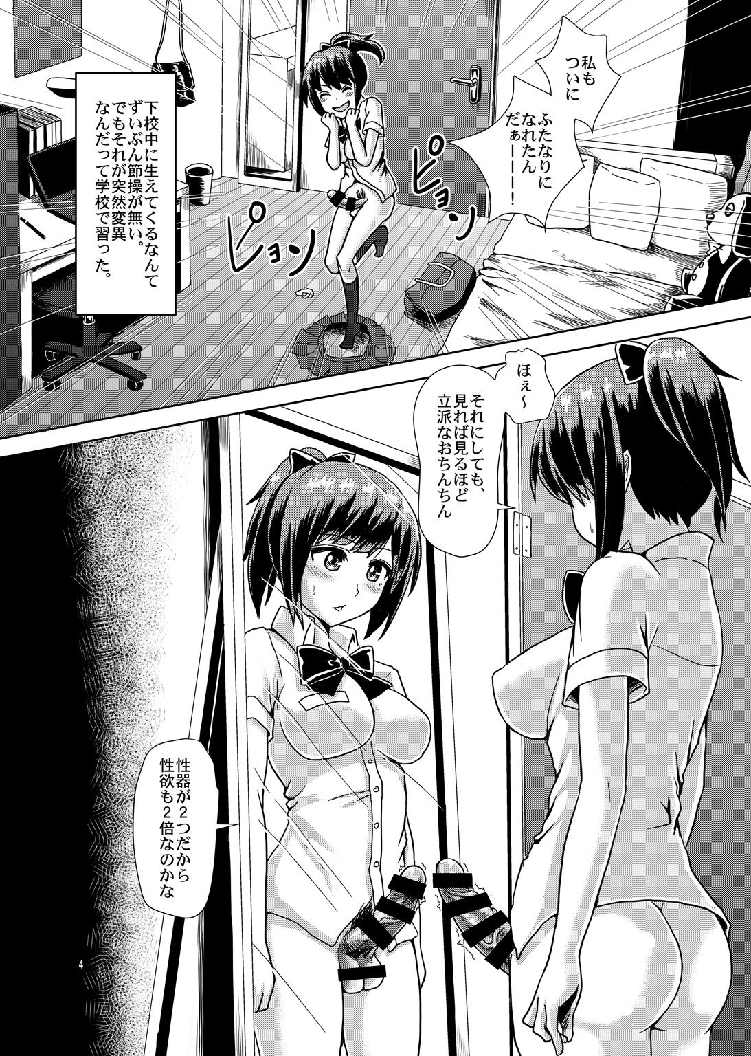 Issho ni Futanari Practice page 3 full