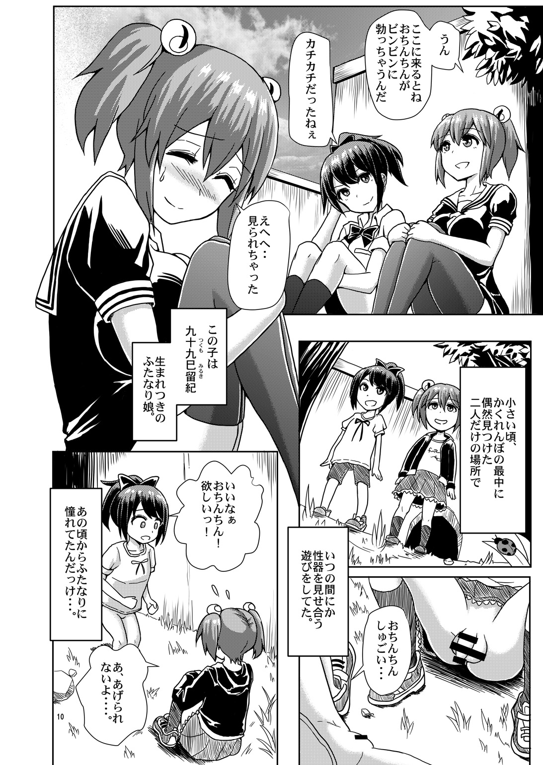 Issho ni Futanari Practice page 9 full