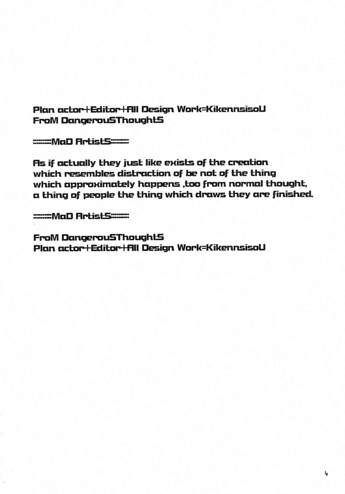 MaD ArtistS ZyuubeityanN page 4 full