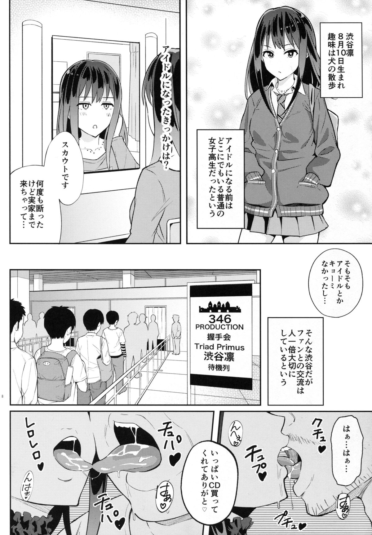 Micchaku Shuzai Document Shibuya Rin Idol no Sugao page 8 full
