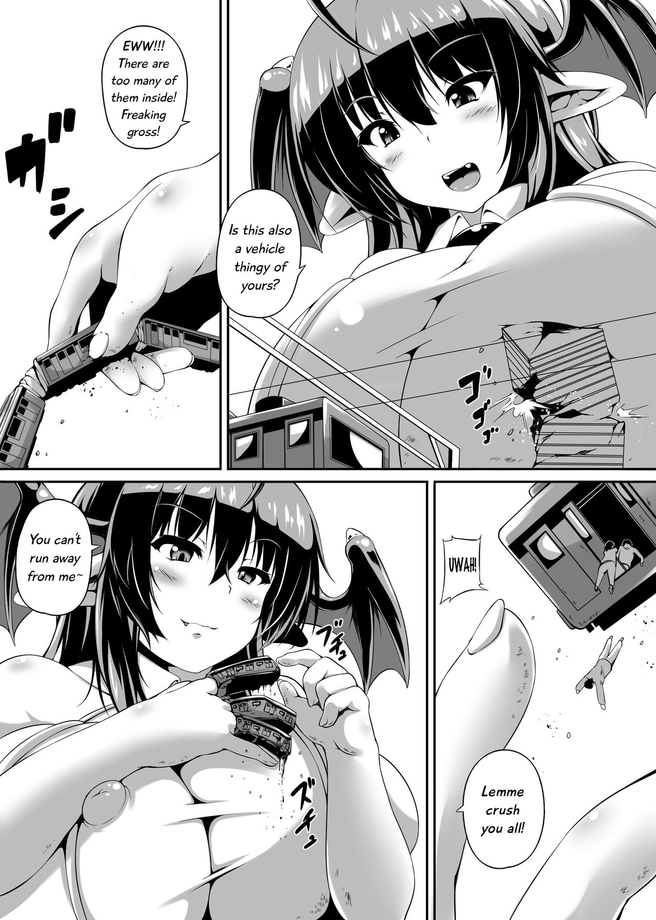 "Akuma no Kimagure" & "Gouin Kyuuin!? Succubus Drain!!" page 6 full