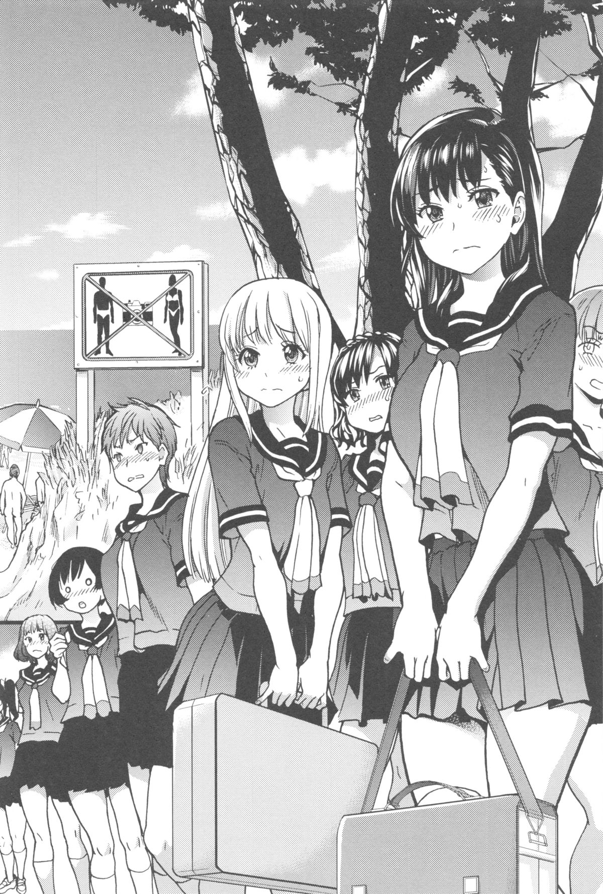 Nudist Beach ni Syuugaku Ryokoude!! - In school trip to the nudist beach!! page 7 full