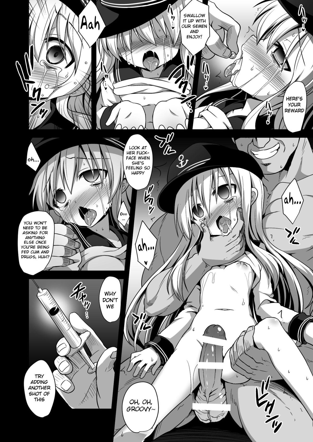 Kanmusu Chakunin Hibiki Yakuduke Yokuryuu Choukyou | Ship Girls Pregnancy - Hibiki's Drug-craving Style Training page 9 full