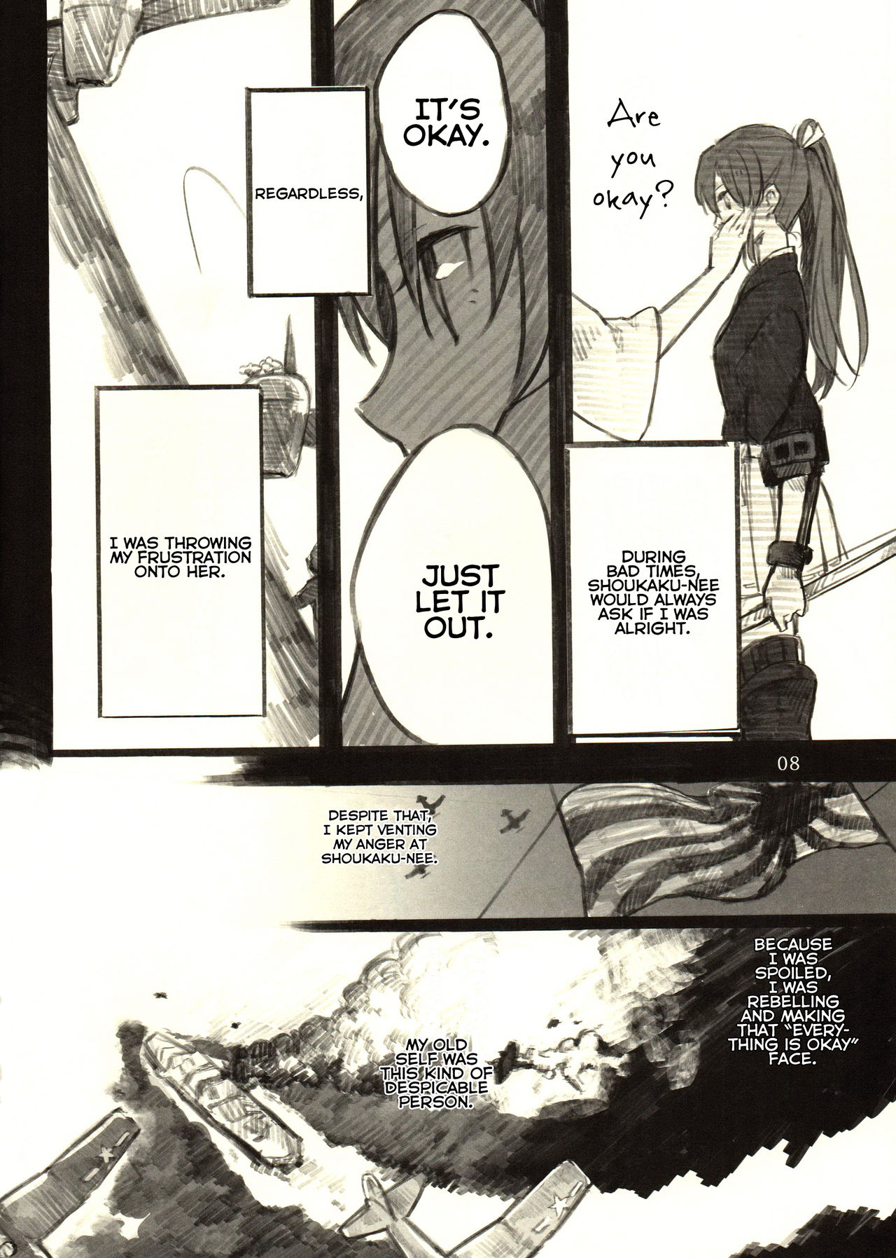 Omutsu no Shoukaku-san ni Zuikaku-chan Muramura shichau Hon. | Zuikaku Gets Turned on by Shoukaku in Diapers. page 7 full