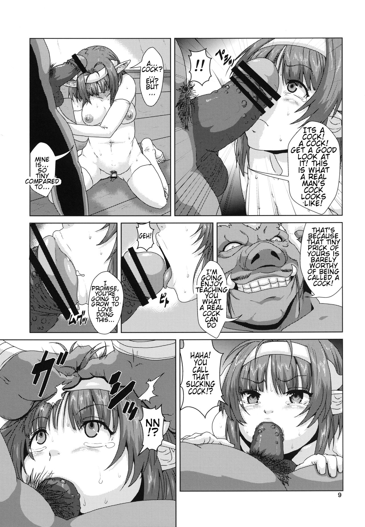 Futanari Elf Sanran Choukyou | Futanari Elf Egg Laying Slave Breaking page 9 full