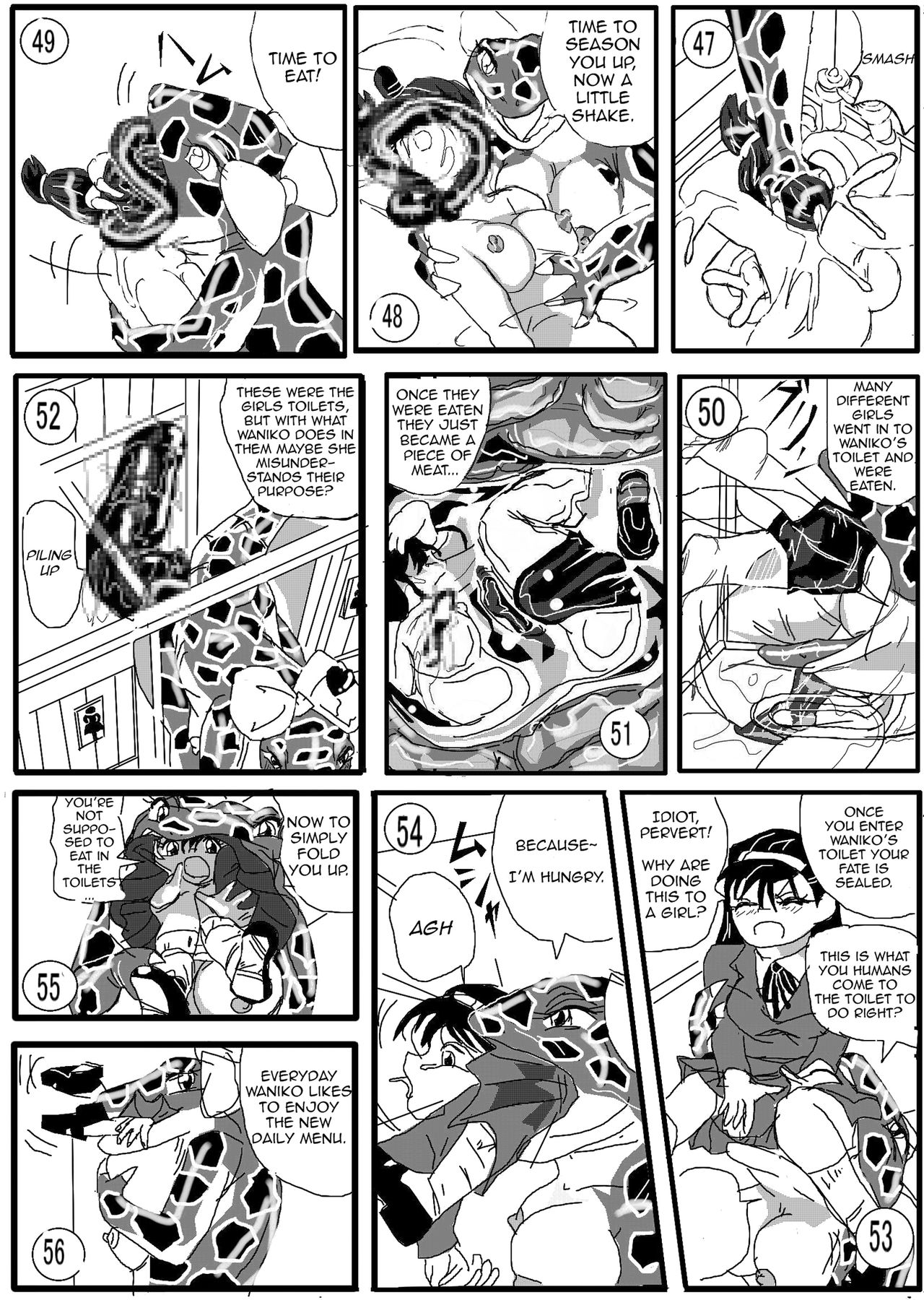 Toilet no Waniko-san - Zenkai Hen | Waniko's Toilet - Full Throttle Edition page 8 full