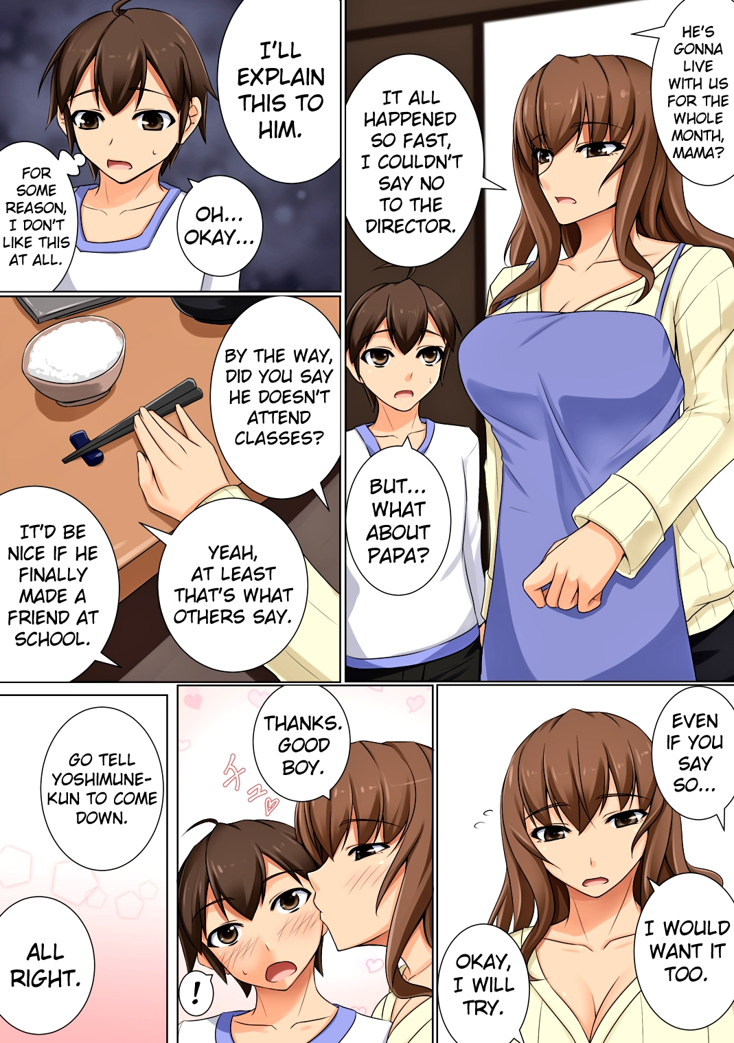 Mama ga Kakurete Seisettai ~Daisuki na Mama ga Ie de Azukatta Shachou no Kuso Musuko no Chinpo no Toriko ni Sarete ita~ page 9 full