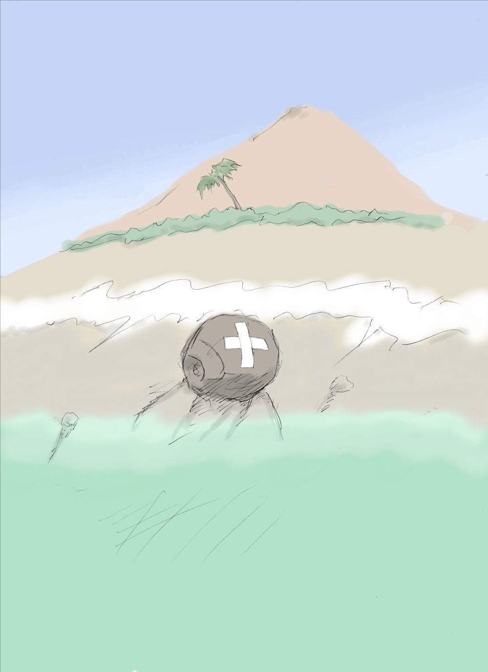 Nantara on the beach! no Maki page 1 full