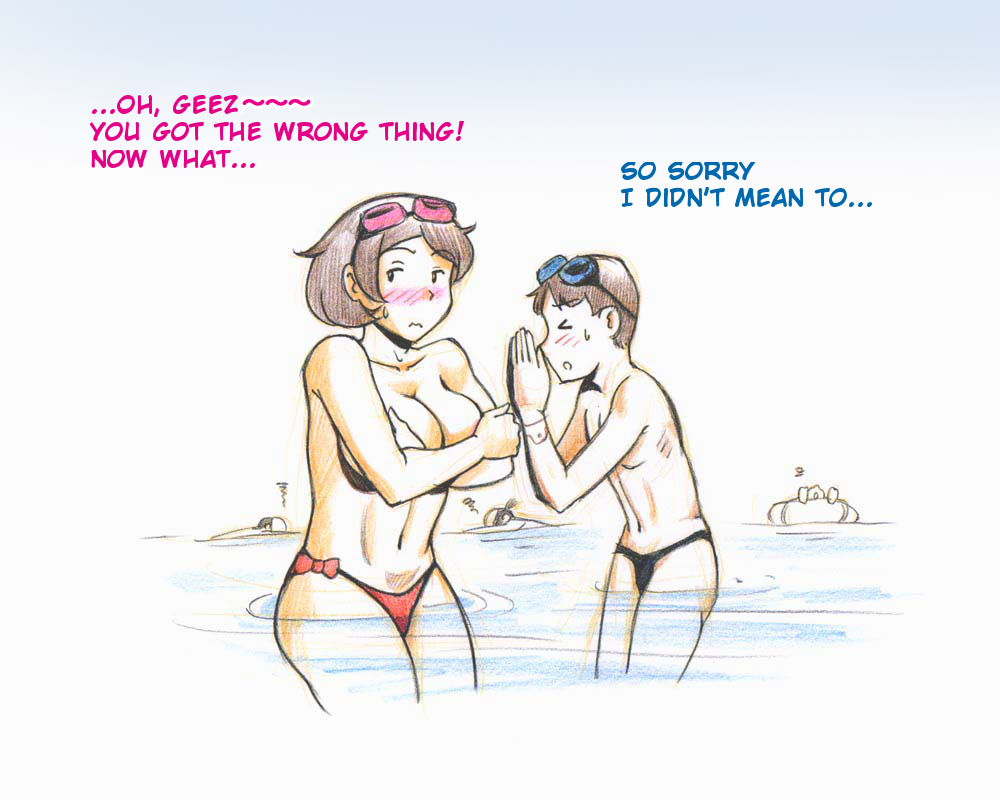 Mama Shot-ime - Manatsu no Pool Hen | Midsummer at the Pool page 10 full