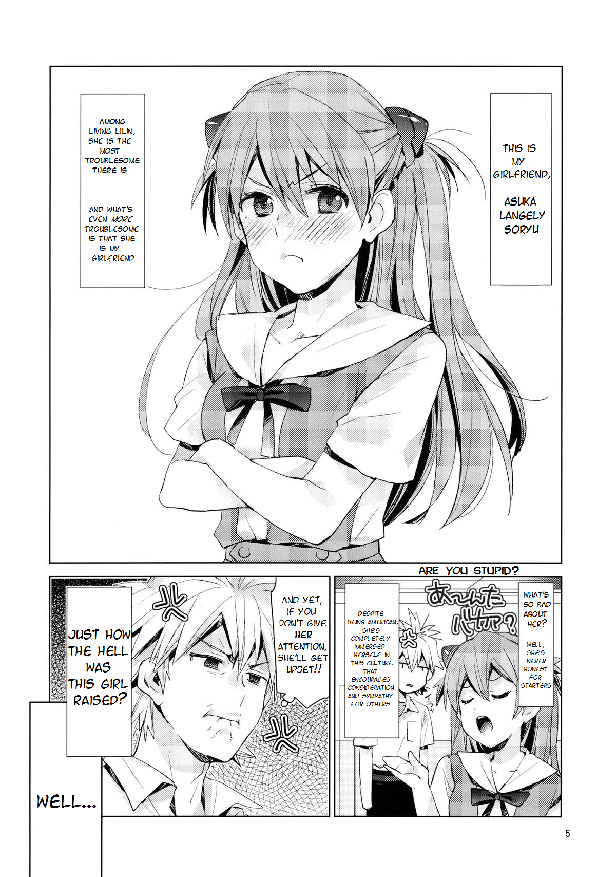 Mendokusai Kanojo. page 4 full