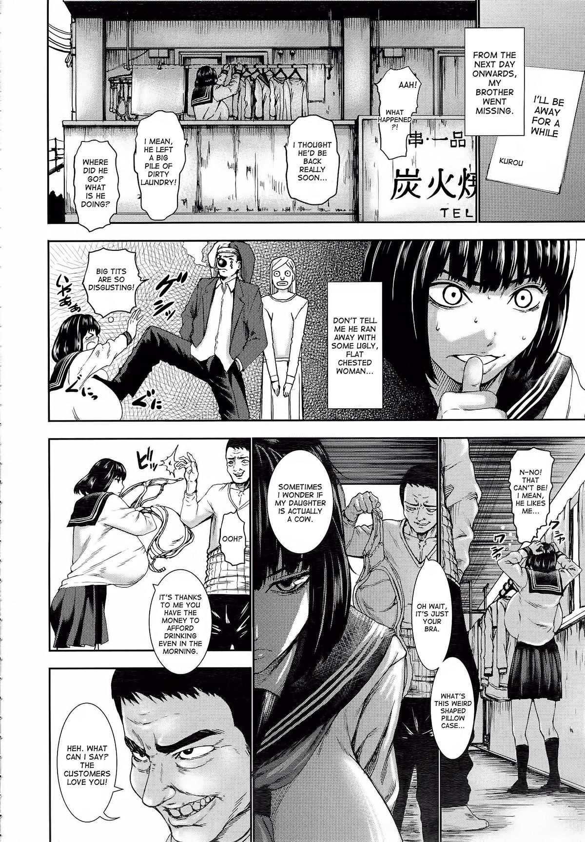 Kuroyuki ~Inniku Sakunyuu Jigoku~ Kouhen | Black Snow ~The Depraved Cow-milking Hell~ part 2 page 6 full
