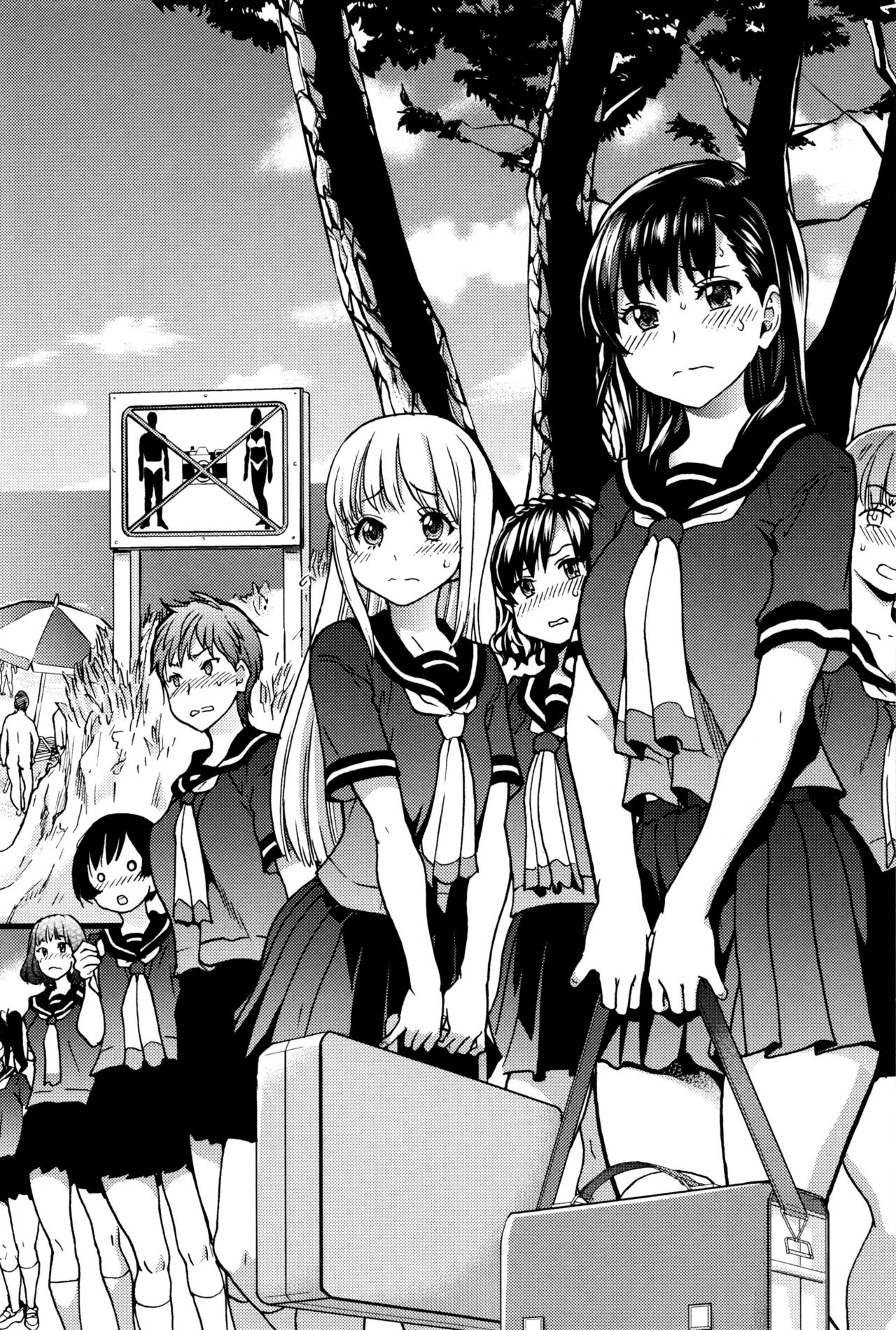 Nudist Beach ni Syuugaku Ryokoude!! page 8 full