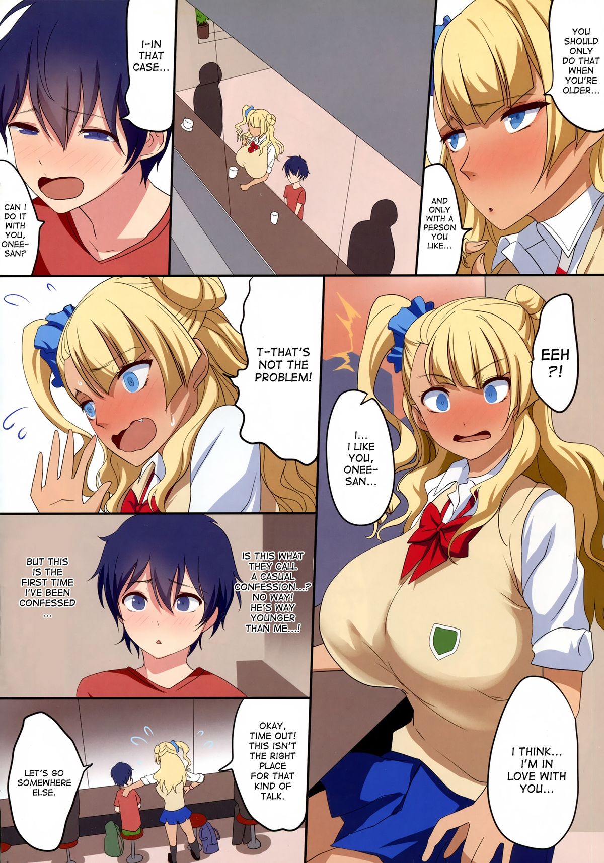 Kyonyuu Gal wa Kawaii Otokonoko ni Yowaitte Hontou desu ka? | Is It True That Cute Little Boys Are The Big Breasted Gal's Weakness? page 10 full