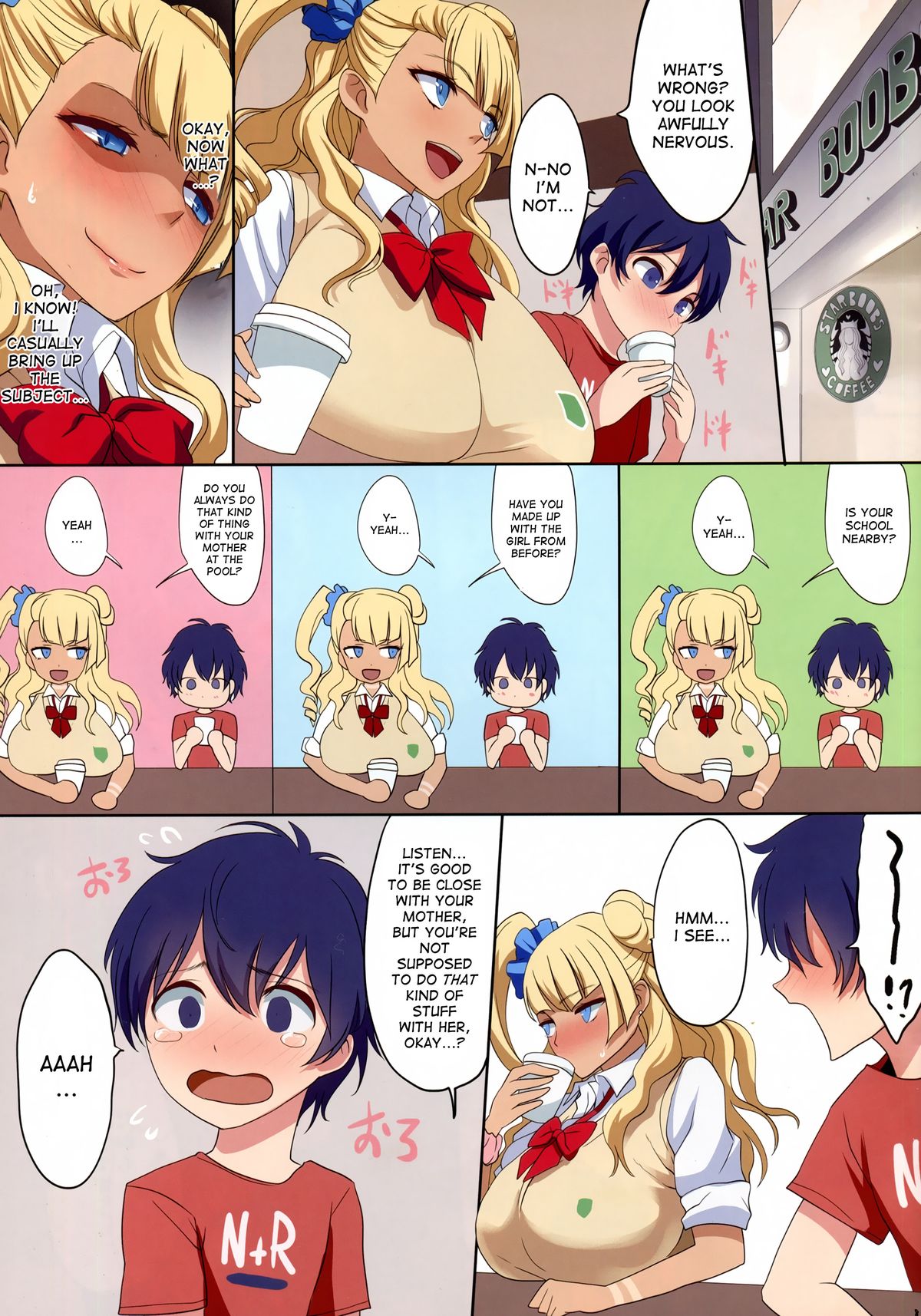 Kyonyuu Gal wa Kawaii Otokonoko ni Yowaitte Hontou desu ka? | Is It True That Cute Little Boys Are The Big Breasted Gal's Weakness? page 9 full