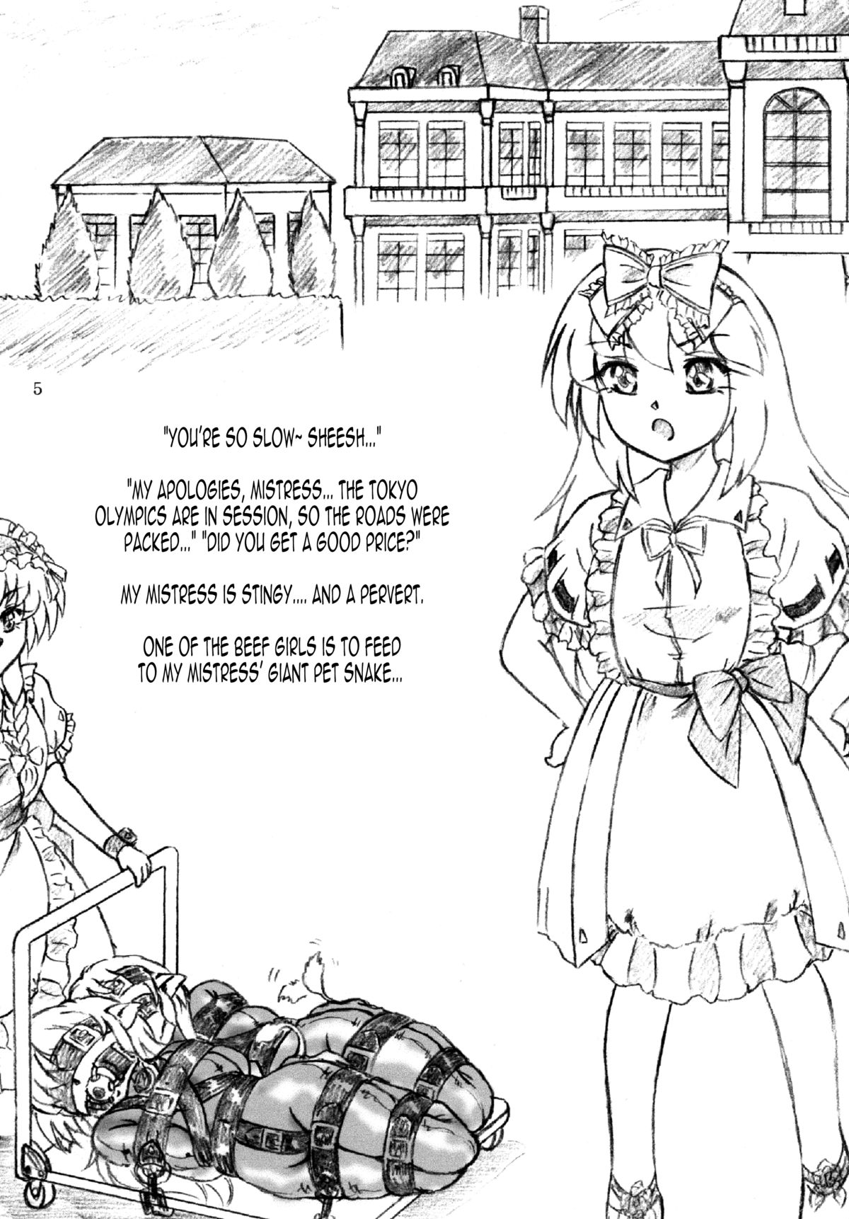 Gyuuniku Shoujo to Esagakari to Ojou-sama | Beef Girls and the Feed Supervisor and the Young Lady page 4 full