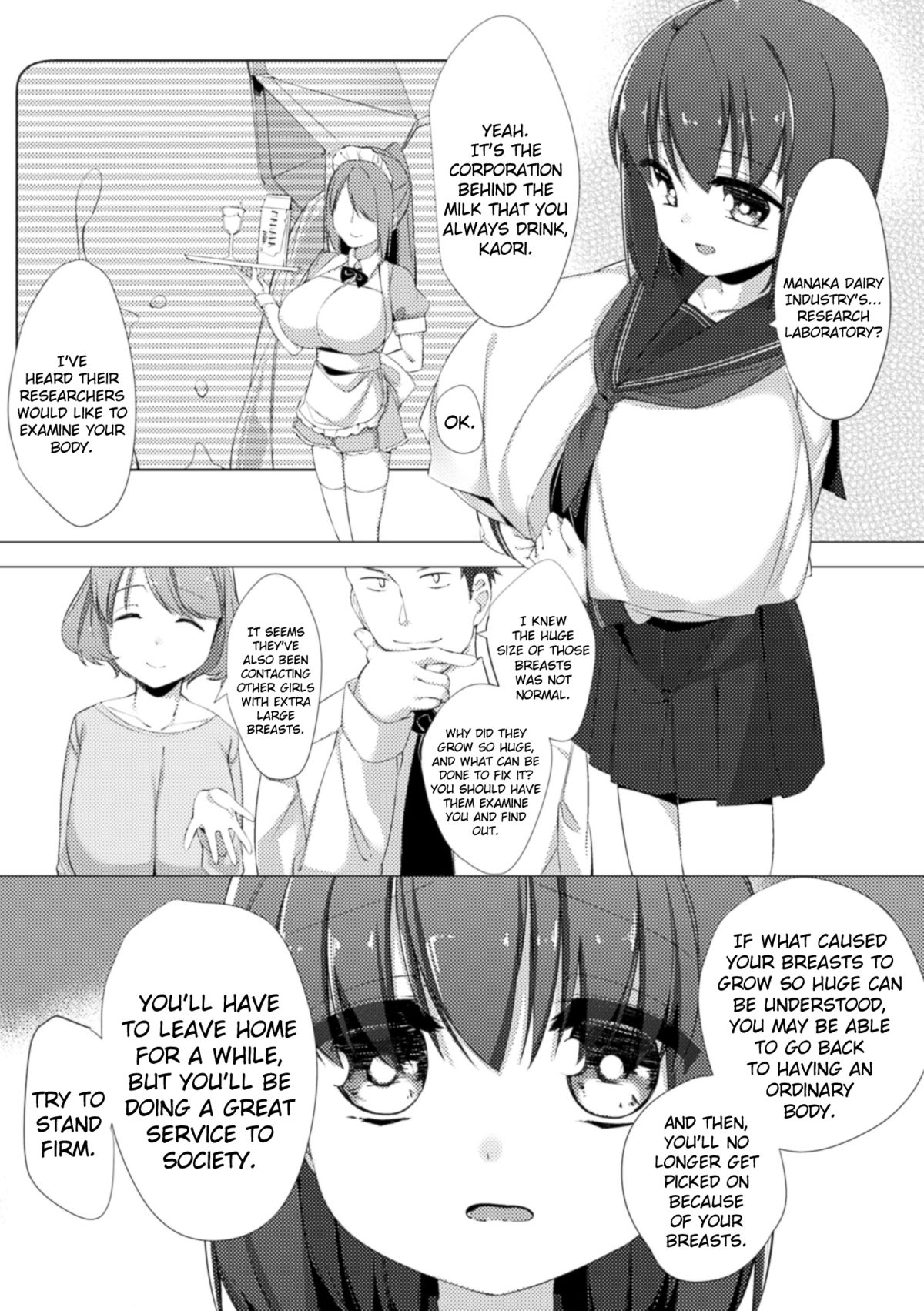 Nyuugyuu Shoujo Kaori | Dairy Cow Girl Kaori Ch. 1-2 page 3 full