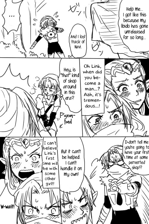 Link to Zelda ga Jun Ai Ecchi suru Manga | Link and Zelda Having a Pure-Love Sex Manga page 4 full