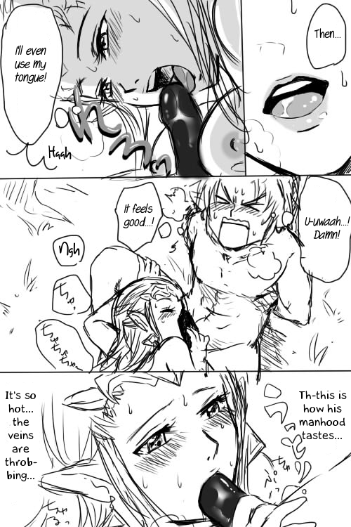Link to Zelda ga Jun Ai Ecchi suru Manga | Link and Zelda Having a Pure-Love Sex Manga page 8 full