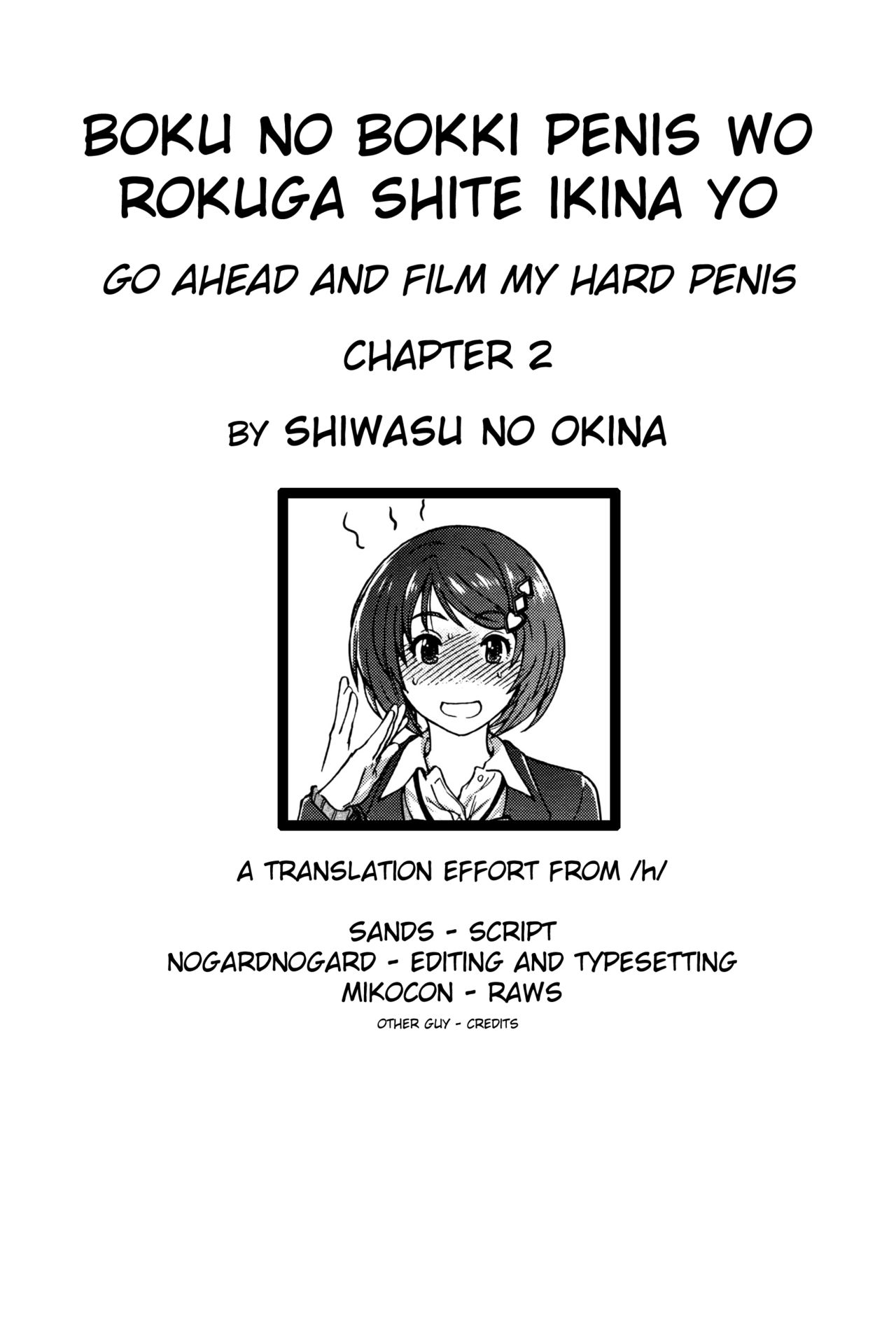 Boku no Bokki Penis o Rokuga Shite Ikina Yo | Go Ahead and Film My Hard Penis Ch. 2 page 1 full