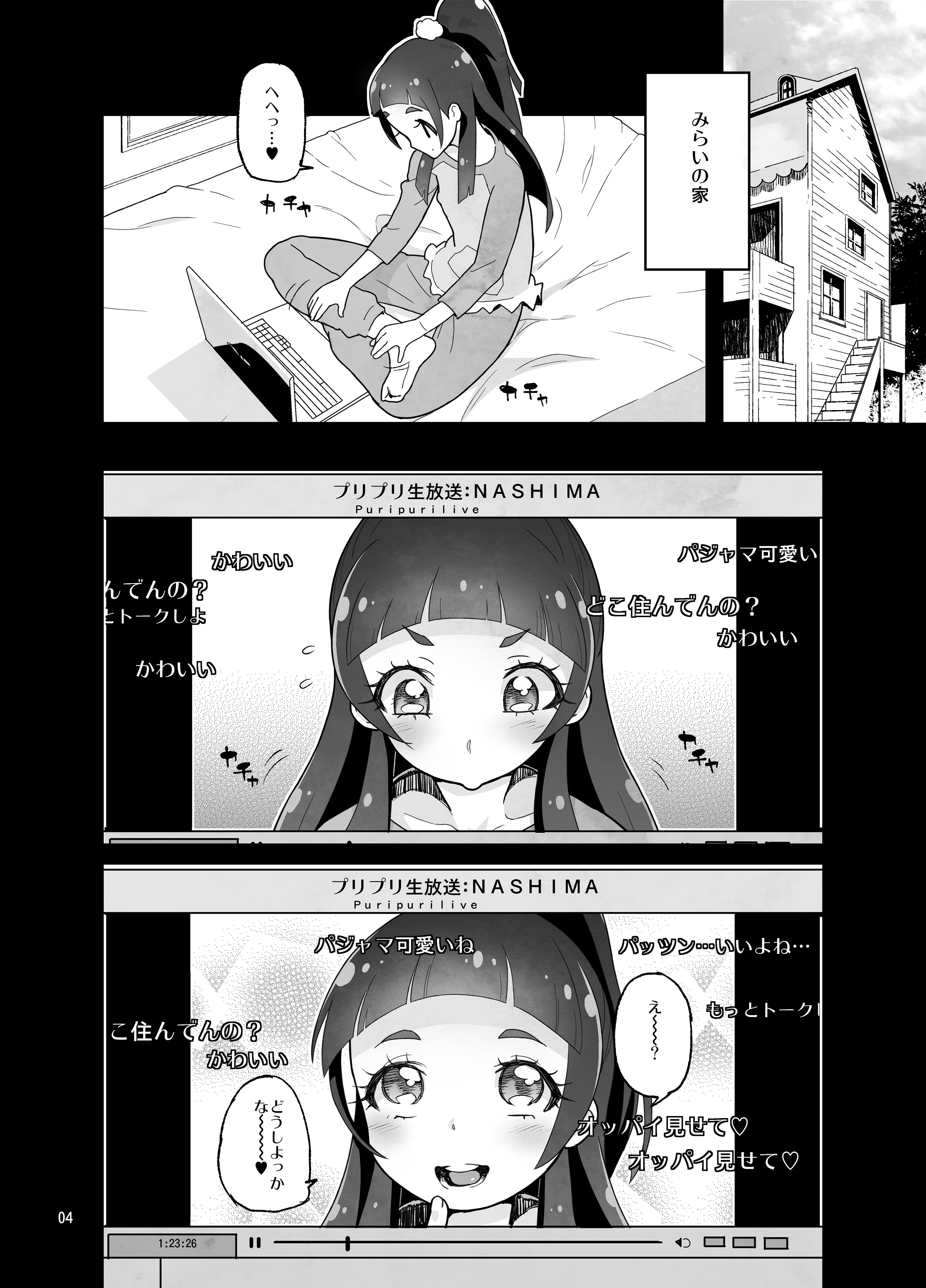Amanogawa Kirara Riko to Mirai to Ero Nama Haishin Shoubu Anal demo Nan demo Misetekureru Choroi Namanushi ga PreCure datta Ken. page 4 full