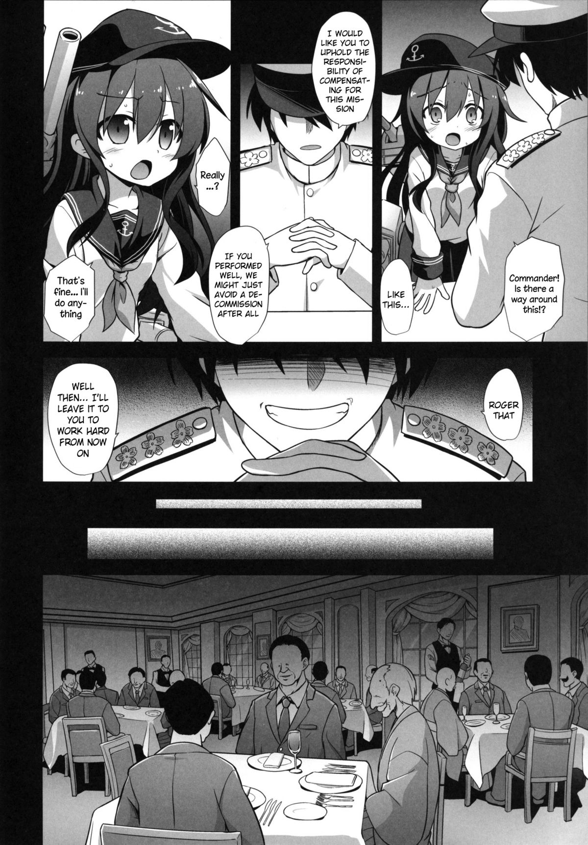 Kanmusu Chakunin Zenya - Akatsuki Ryoujoku Enkai Rinkan | Eve of Ship Girls Pregnancy - Akatsuki's Gang Rape Banquet page 3 full