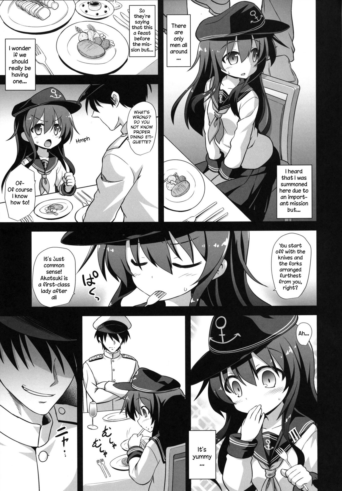 Kanmusu Chakunin Zenya - Akatsuki Ryoujoku Enkai Rinkan | Eve of Ship Girls Pregnancy - Akatsuki's Gang Rape Banquet page 4 full