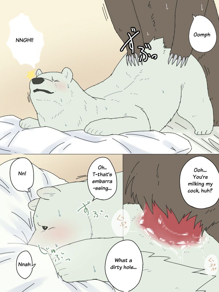 Shirokuma-san to Haiiroguma-san ga Ecchi suru dake | Polar Bear and Grizzly Just Have Sex page 10 full