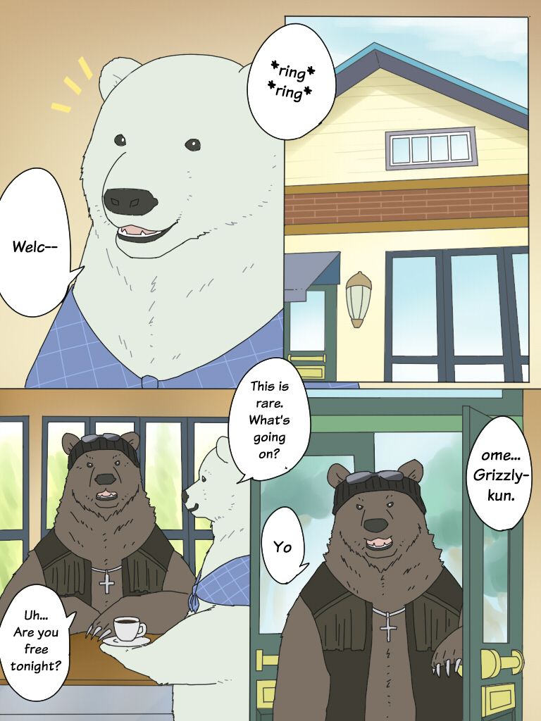 Shirokuma-san to Haiiroguma-san ga Ecchi suru dake | Polar Bear and Grizzly Just Have Sex page 2 full