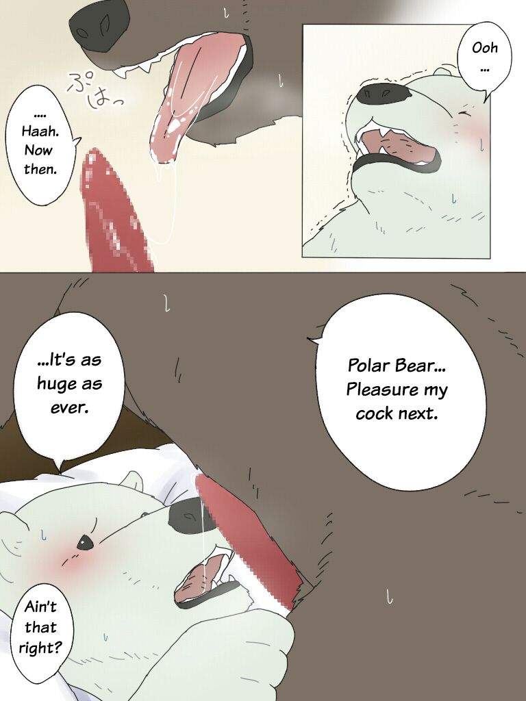 Shirokuma-san to Haiiroguma-san ga Ecchi suru dake | Polar Bear and Grizzly Just Have Sex page 6 full
