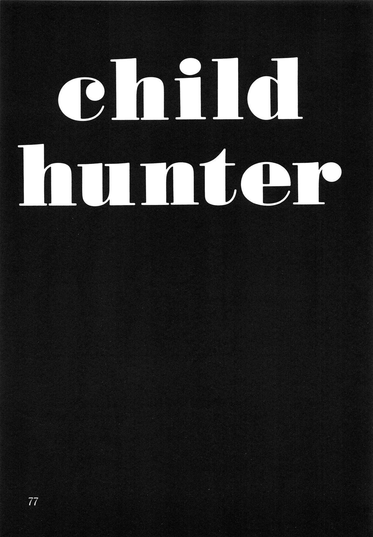 Child Hunter page 1 full