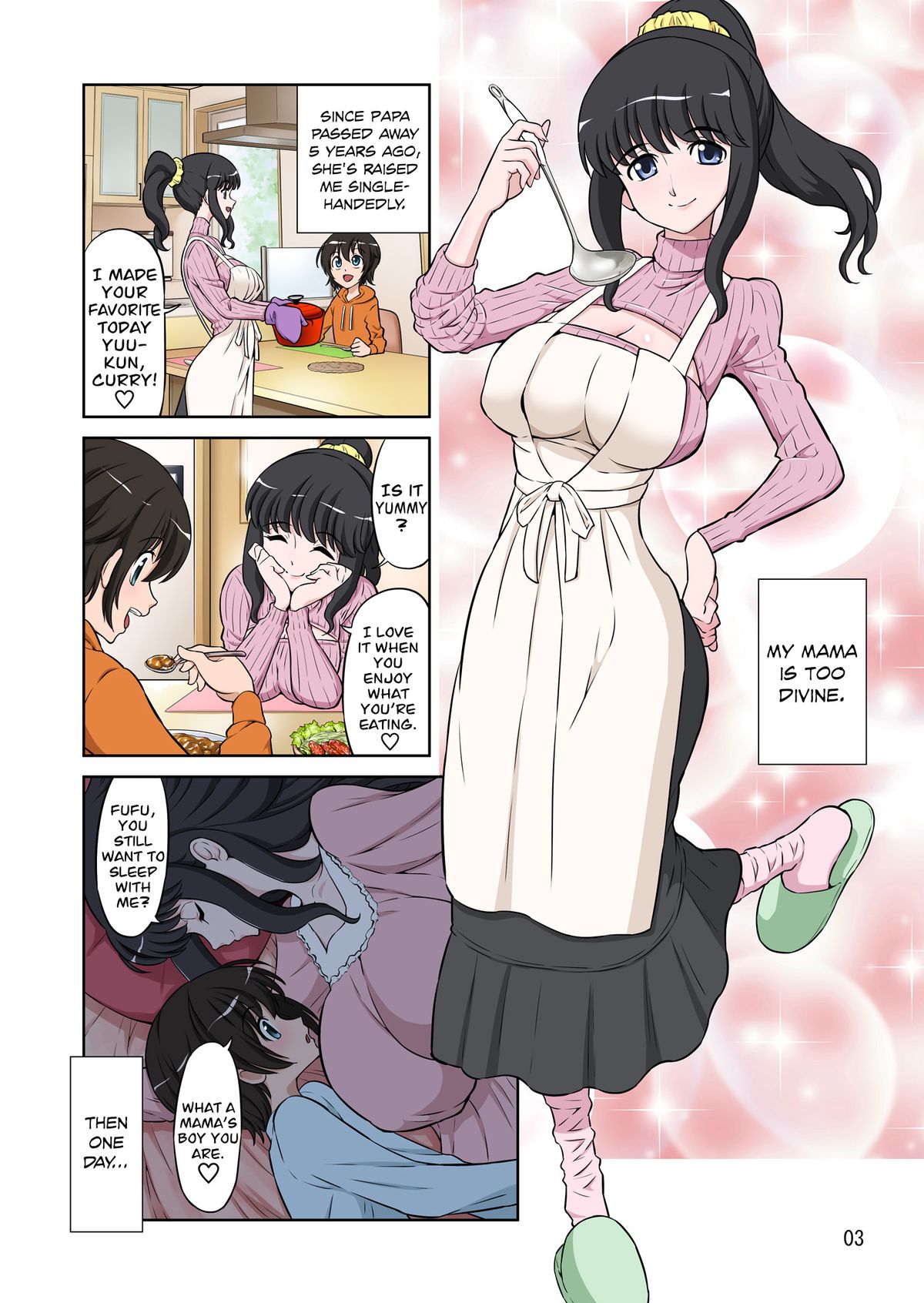 Megami Sugiru Mama ga Tonari no Oyaji ni Tanetsuke Press Sareteita Ken | Mama Was Too Divine So Our Neighbor Did The Mating Press On Her  =Rinruririn+psyburn21= page 3 full
