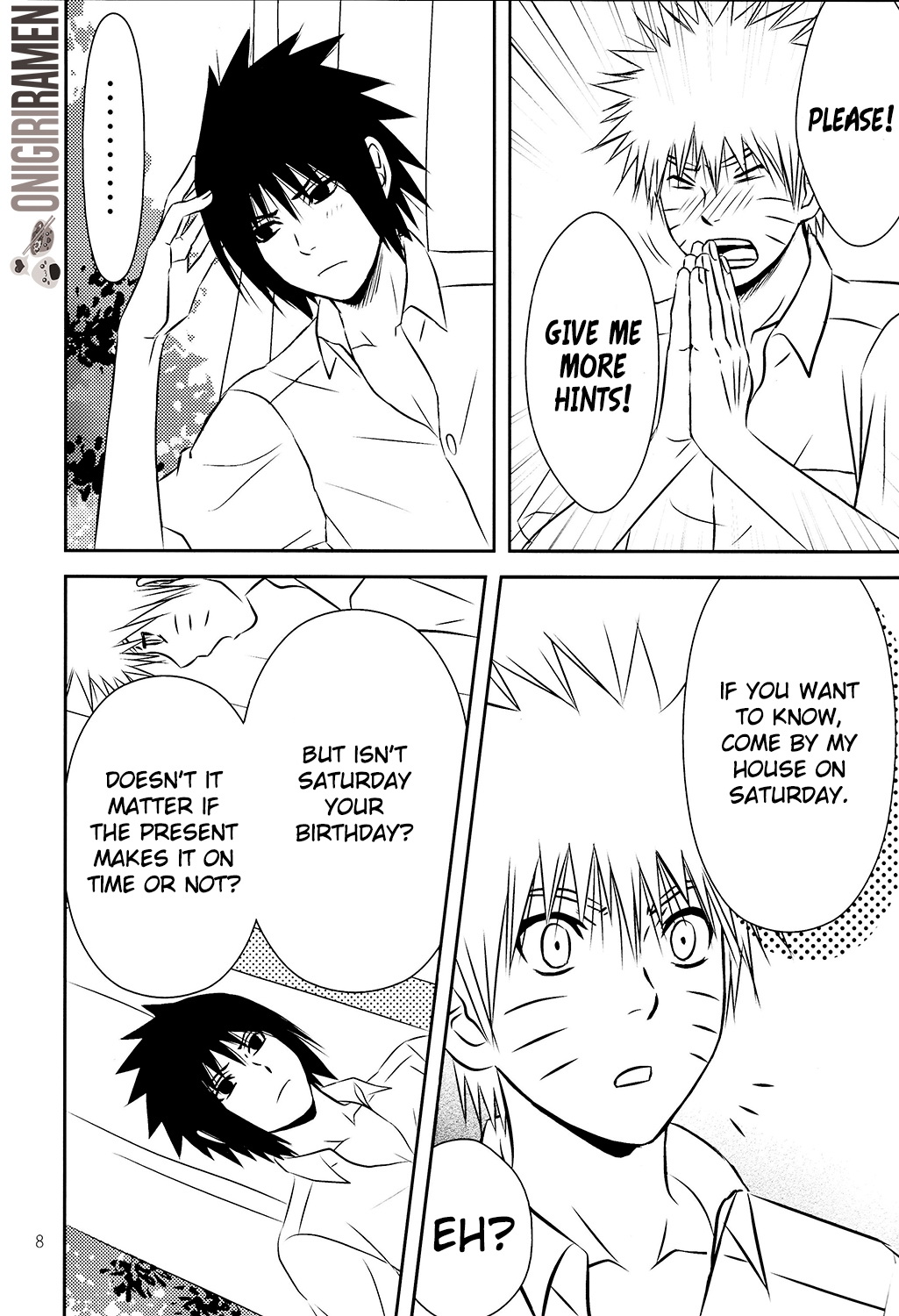 SASUKE ♥ HAPIBA!! page 8 full