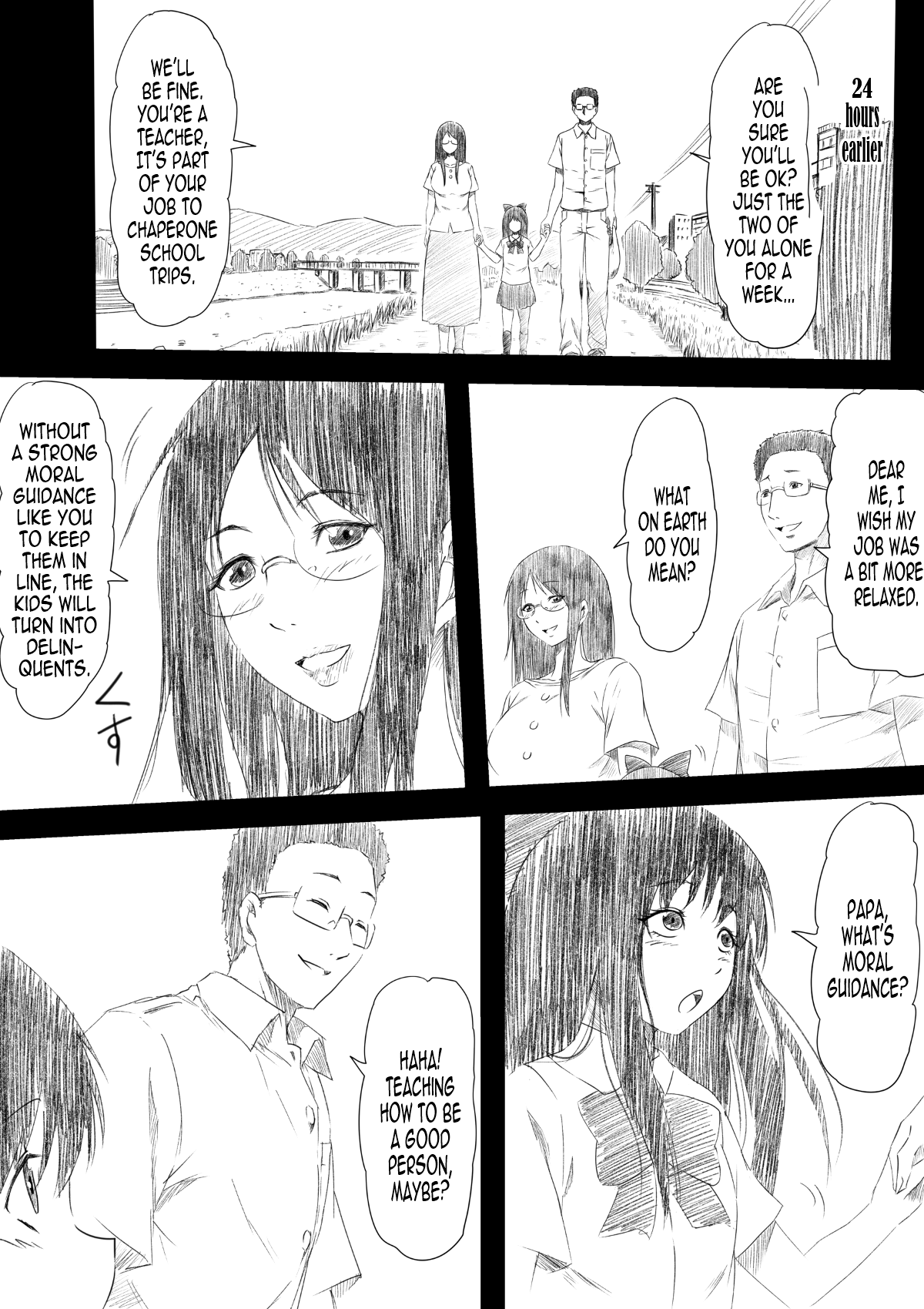 Houfuku Rape! Okasareta Oyako no Monogatari | Revenge Rape! A Mother and Daughter's Story page 1 full