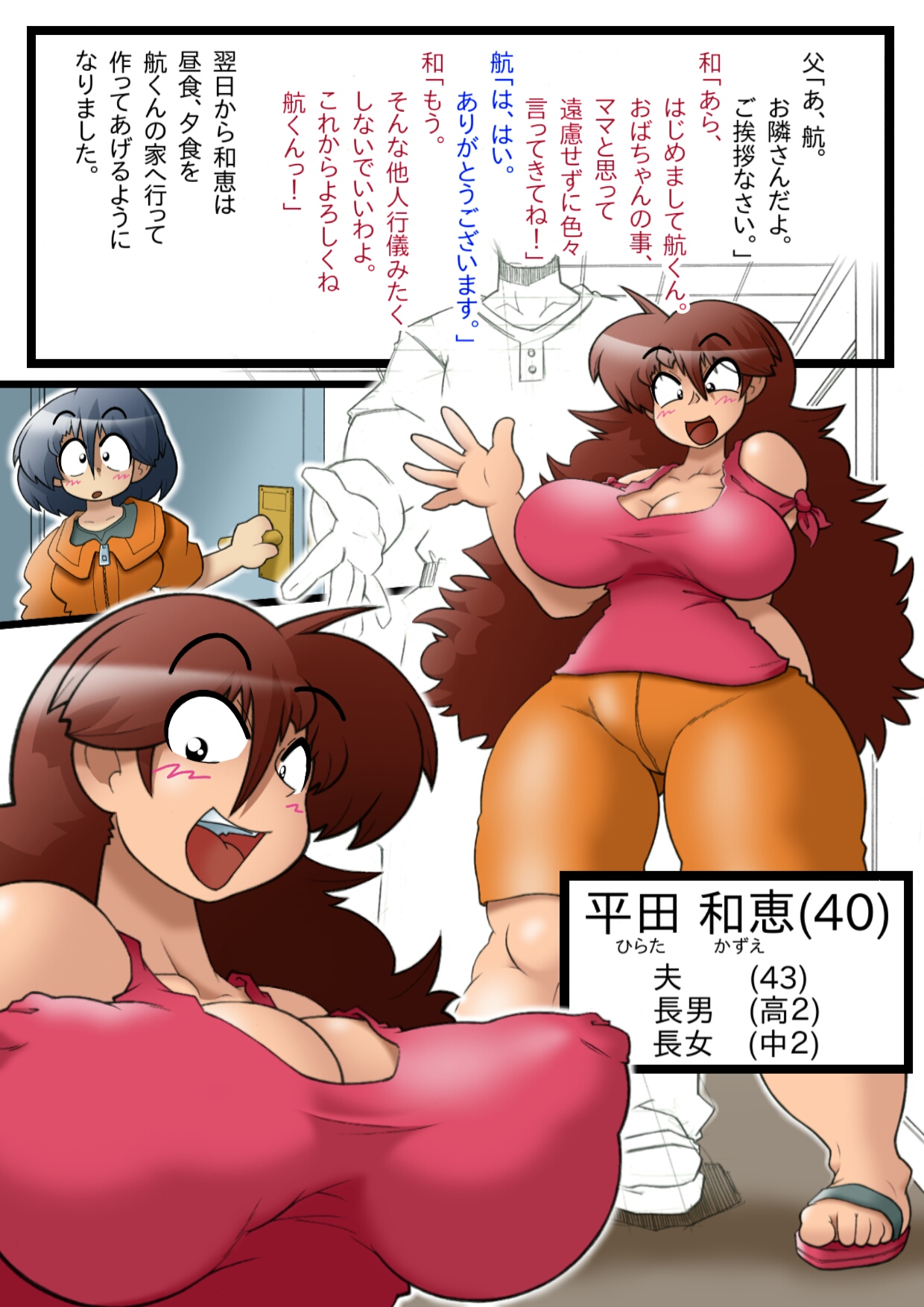 Kyokon no Wataru-kun to Sukebe Mama Danchi 302 Hirata Kazue 40-sai page 5 full