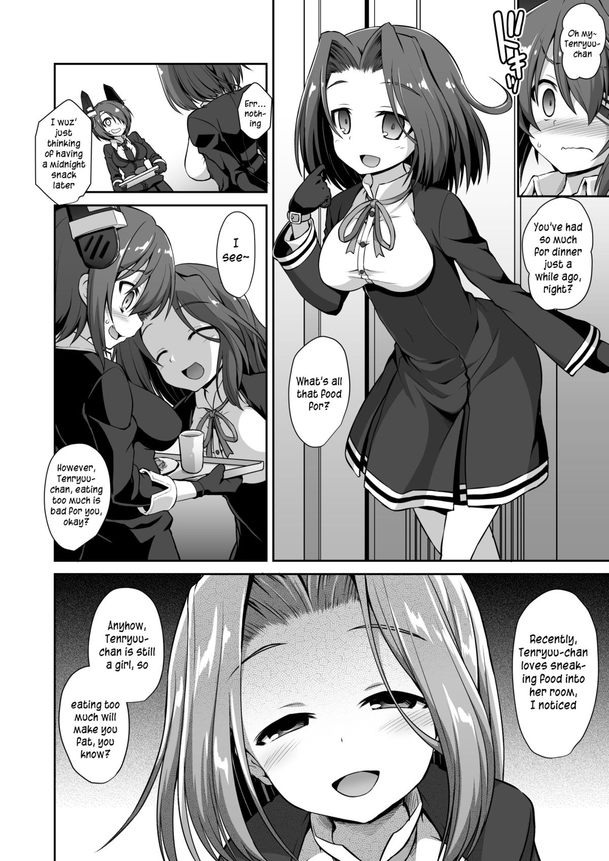 Tenryuu Onee-chan to Naisho no Yasen Enshuu!! | A Secret Night Battle Practice With Big Sis Tenryuu!! page 3 full