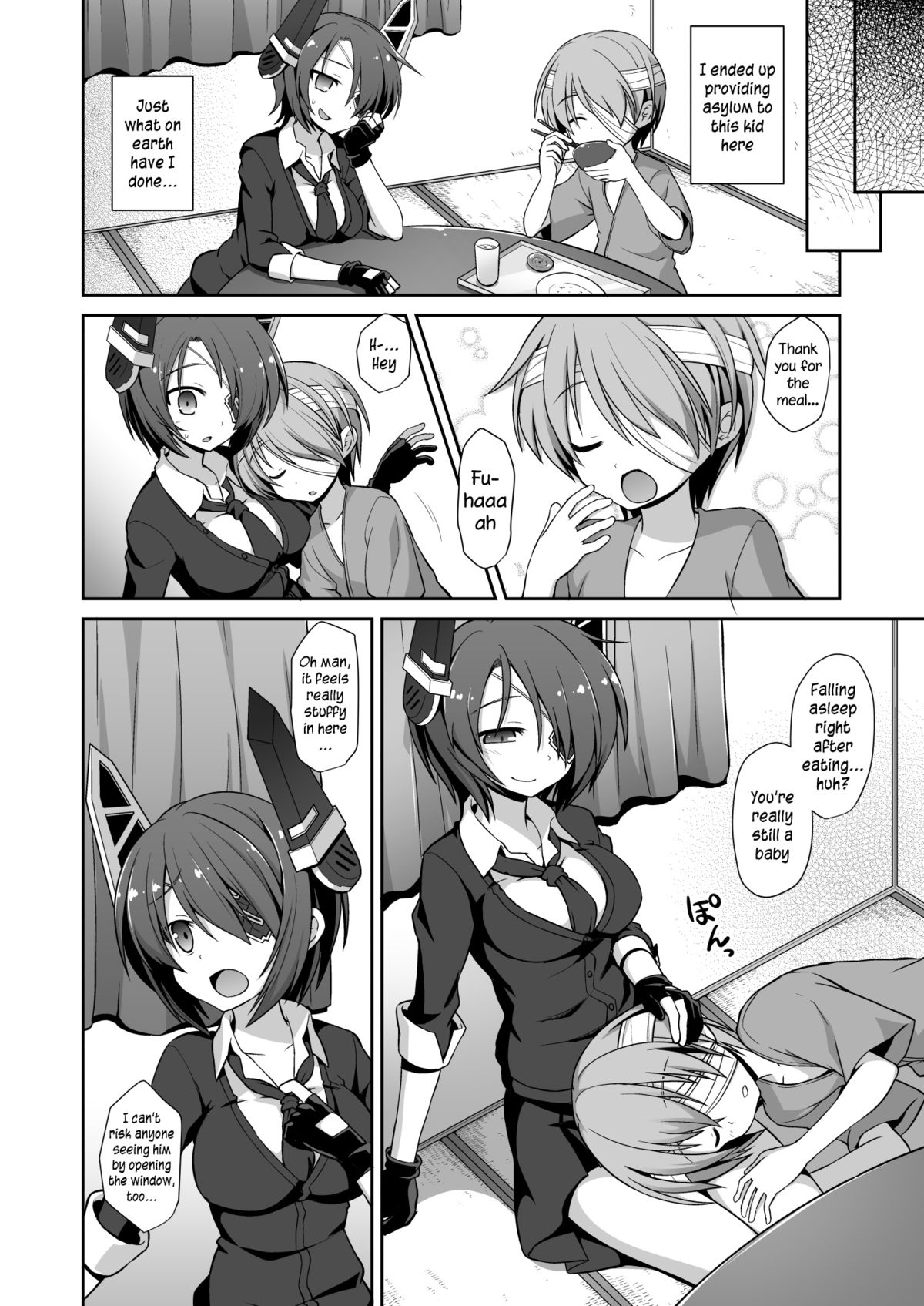 Tenryuu Onee-chan to Naisho no Yasen Enshuu!! | A Secret Night Battle Practice With Big Sis Tenryuu!! page 9 full